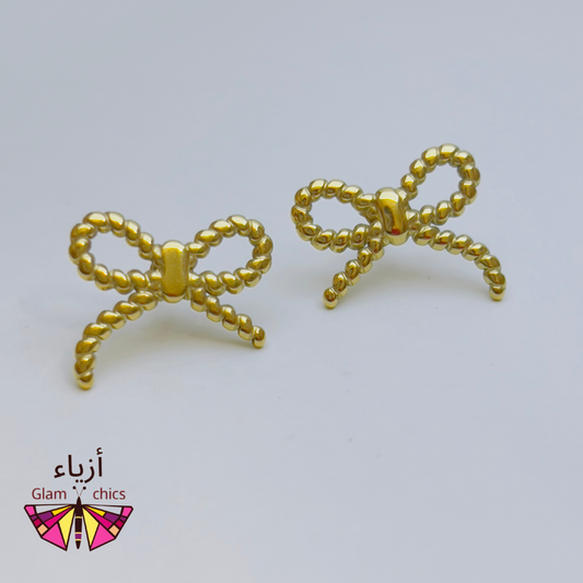 Bow Knot-Dot Ear Studs