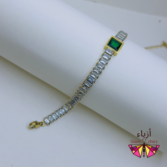 Glass Stone Bracelet