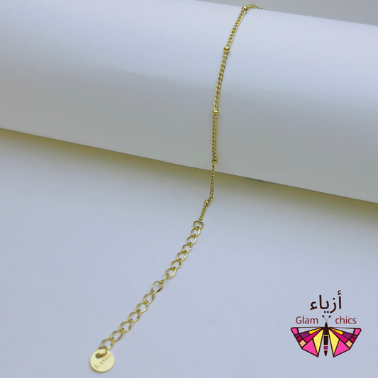 Dot Minimalistic Bracelet -  16K Gold Plated