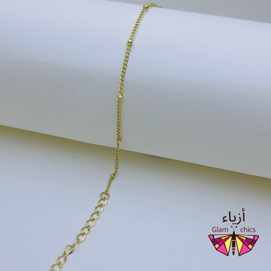 Dot Minimalistic Bracelet -  16K Gold Plated