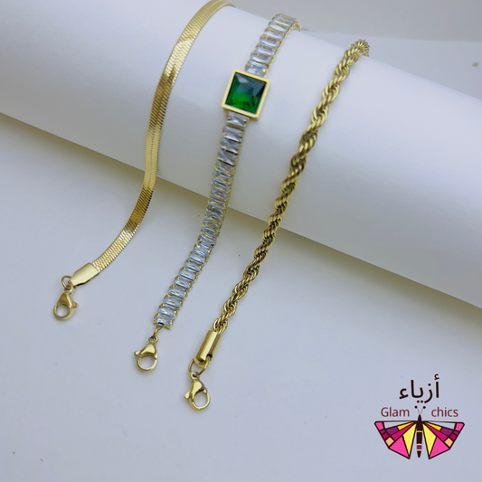 ✨Casual Stack 3 Bracelet Combo Set ✨