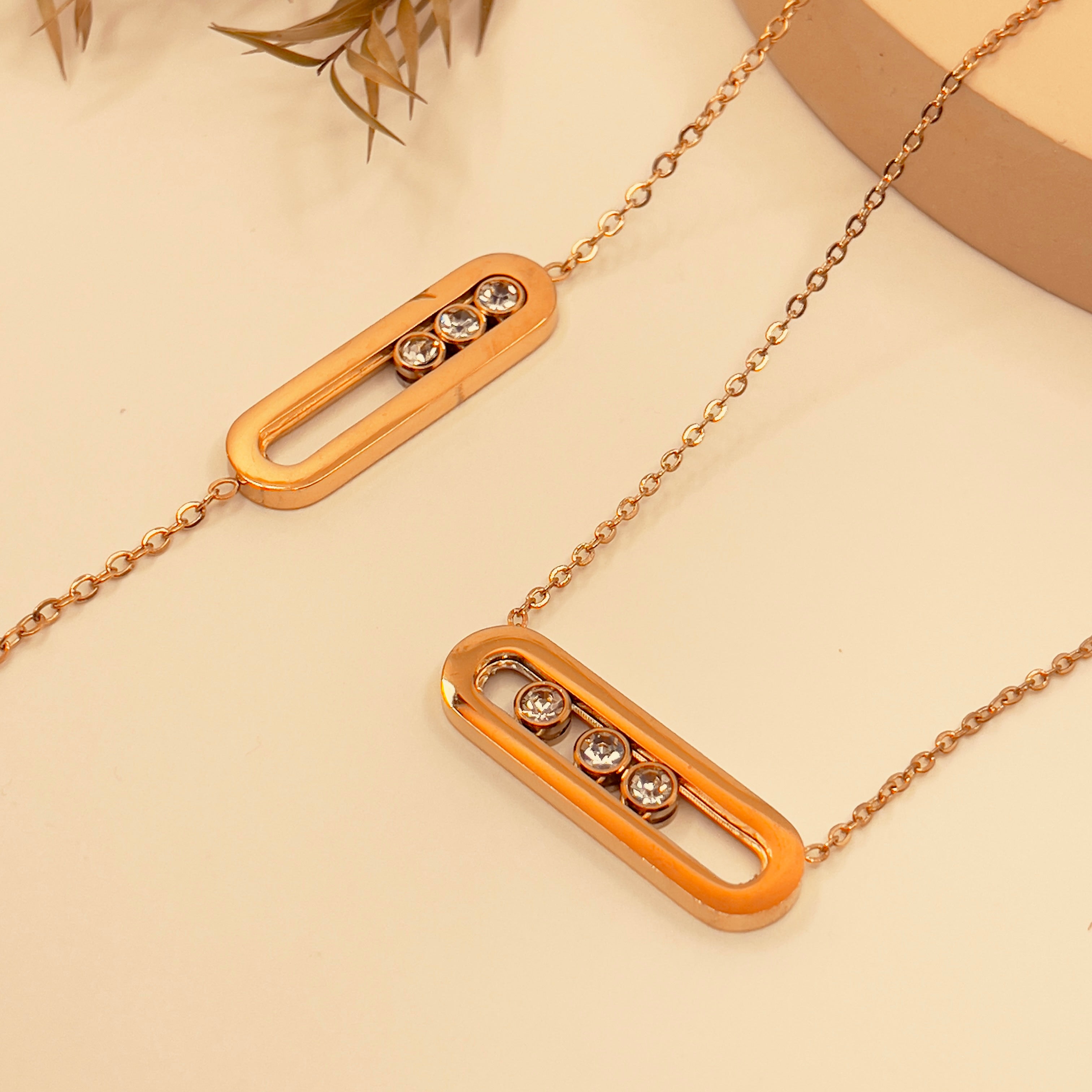 Meisika Three Diamond Sliding Set