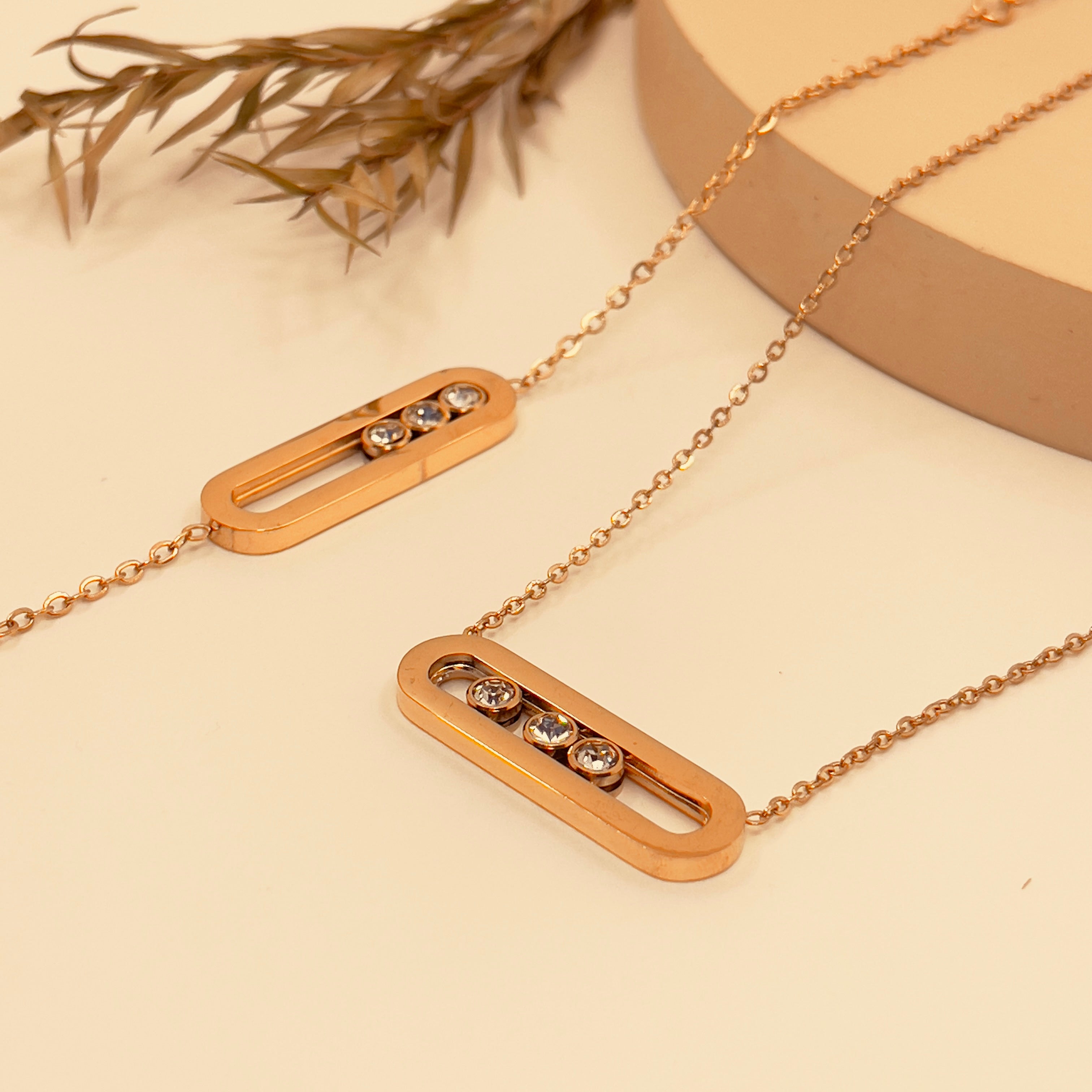 Meisika Three Diamond Sliding Set