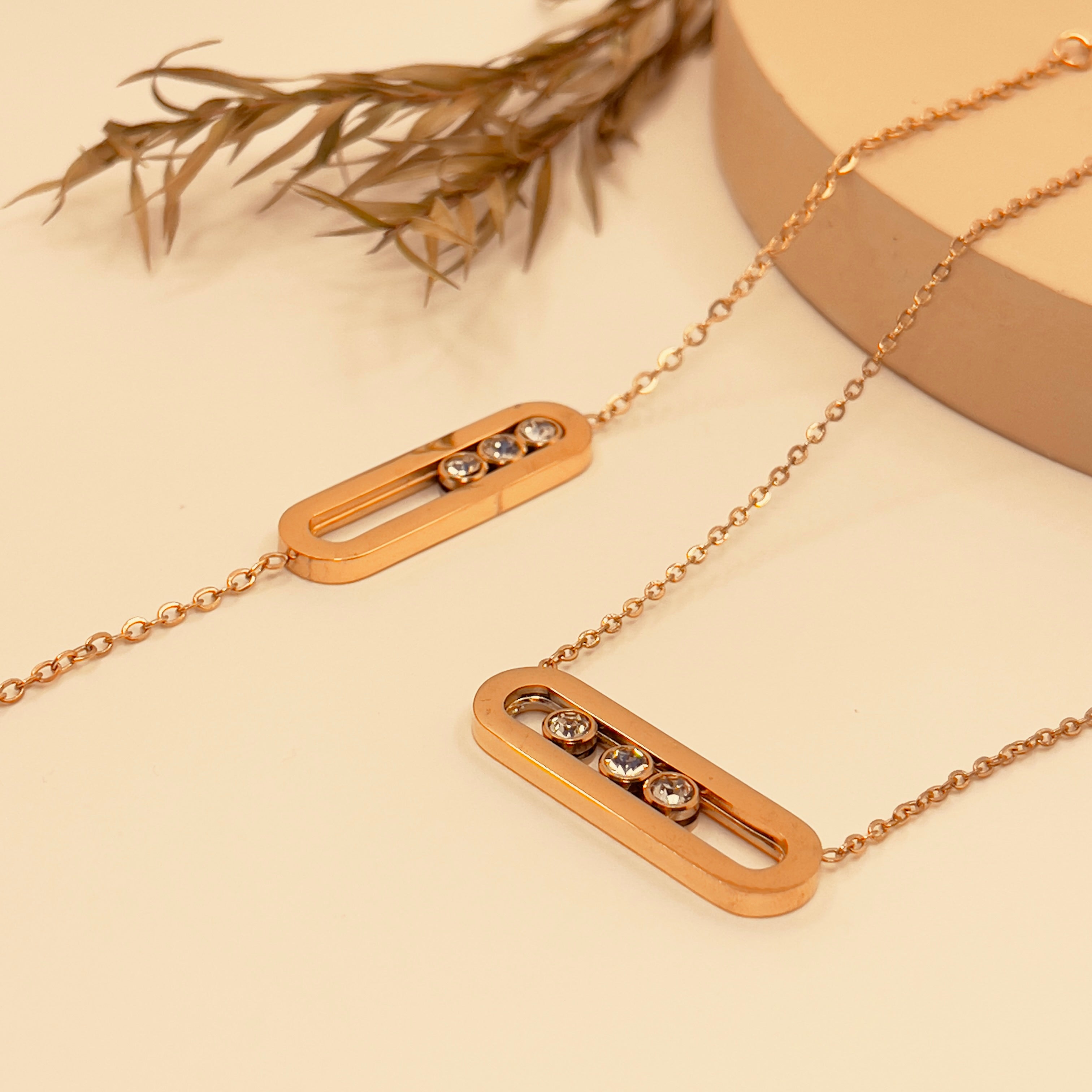 Meisika Three Diamond Sliding Set
