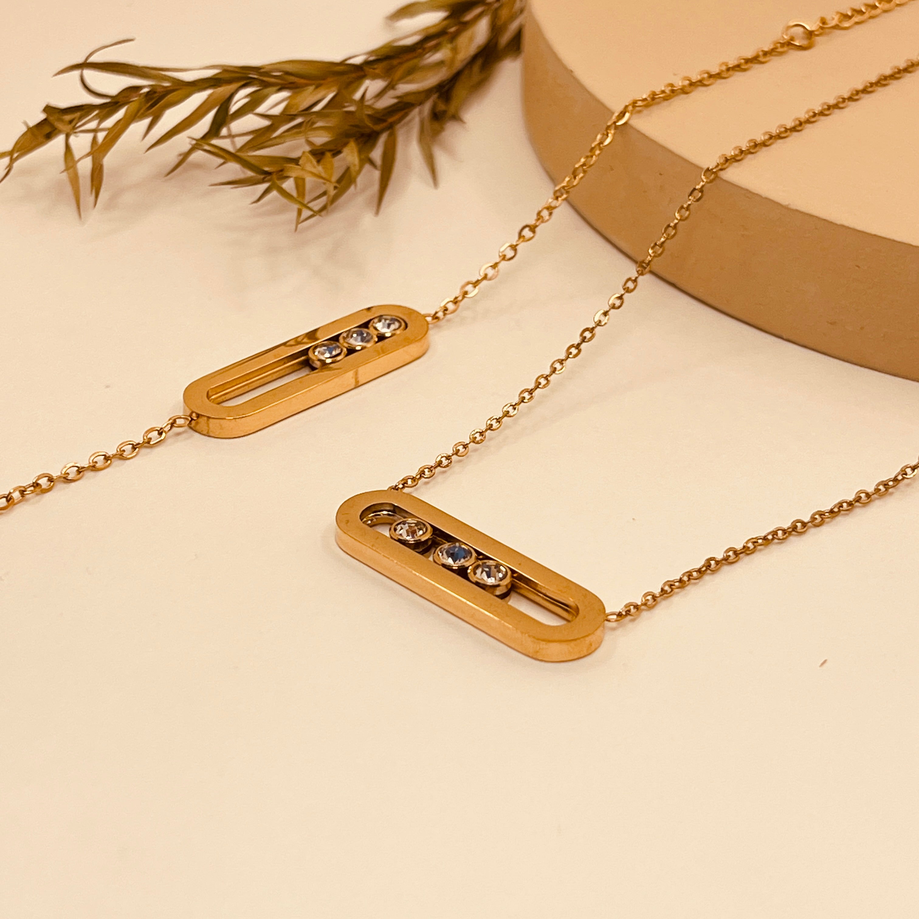 Meisika Three Diamond Sliding Set