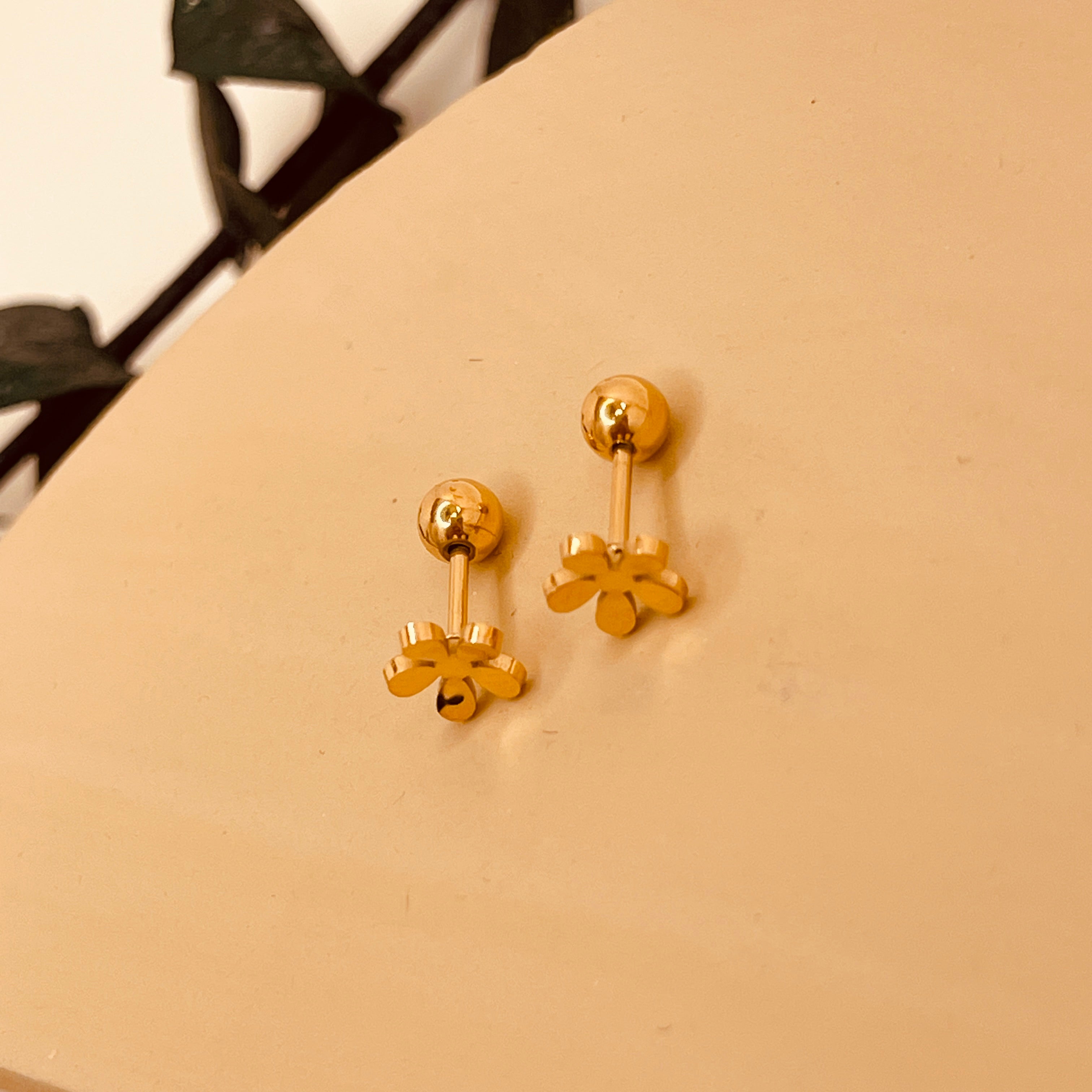 Flower Ear Studs - Lilly