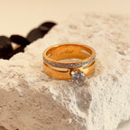 Dimond Zircon Ring