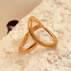 Retro Hollow Lava Ring (18K Gold Plated)