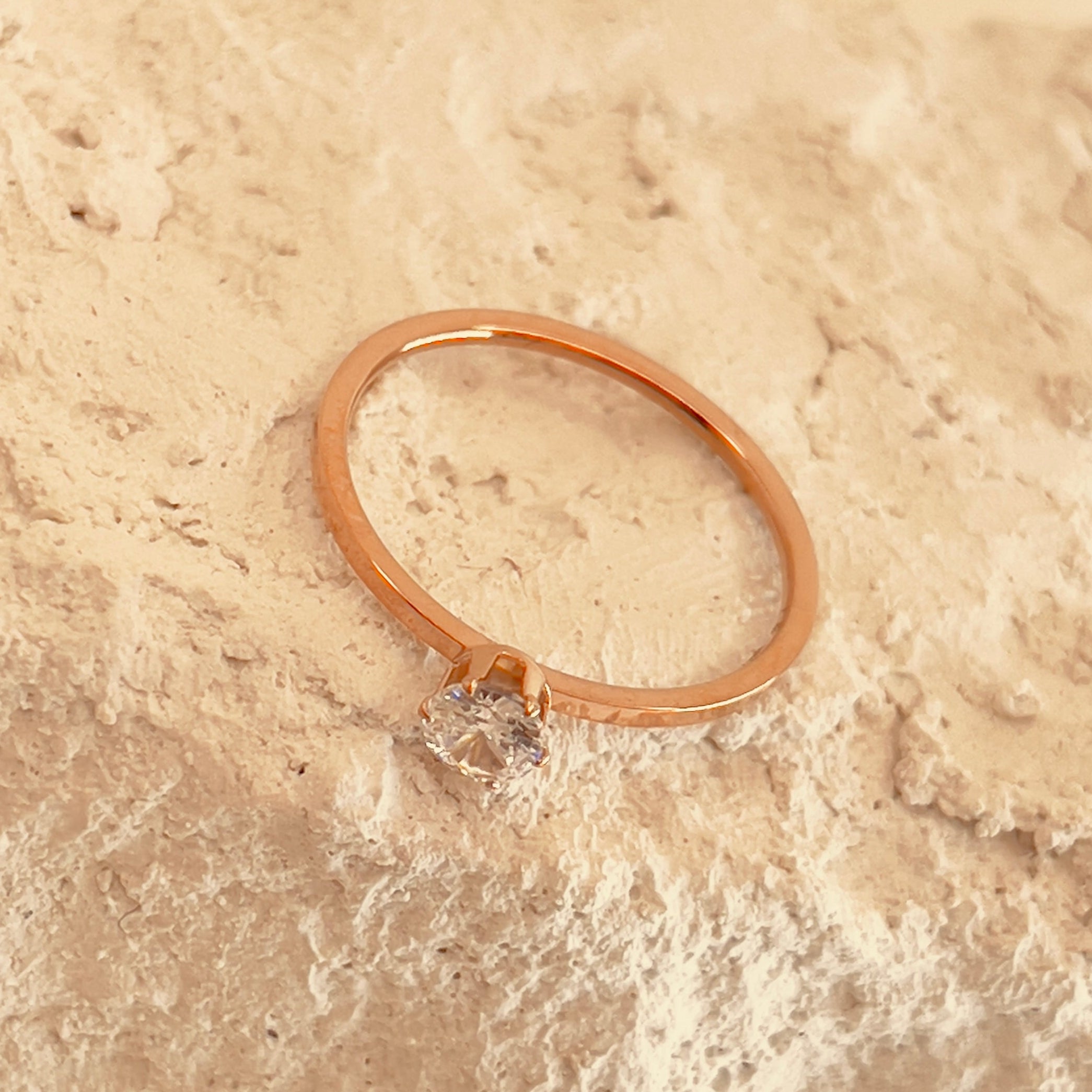 Rhinestones Zircon Rings 18K Gold
