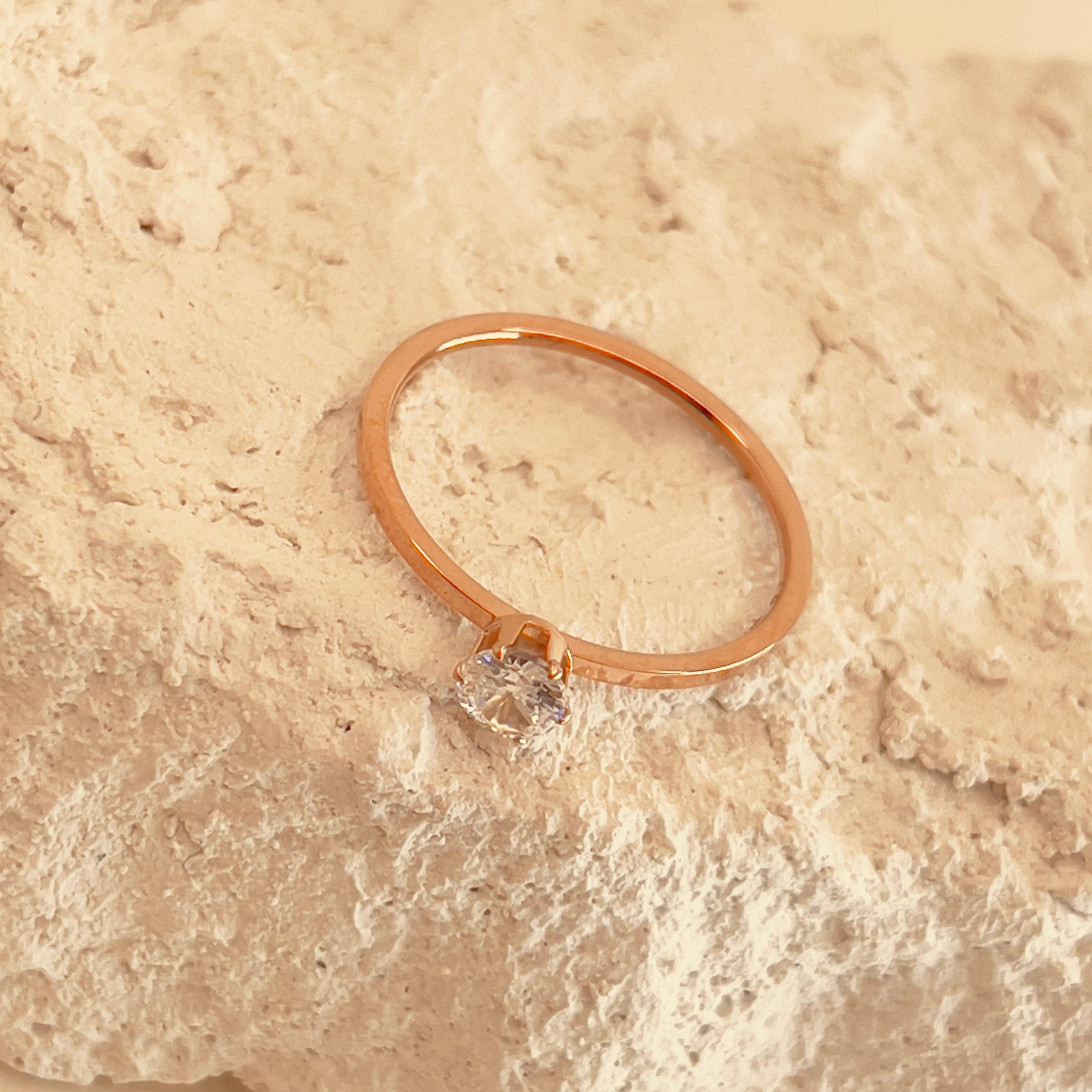 Rhinestones Zircon Rings 18K Gold
