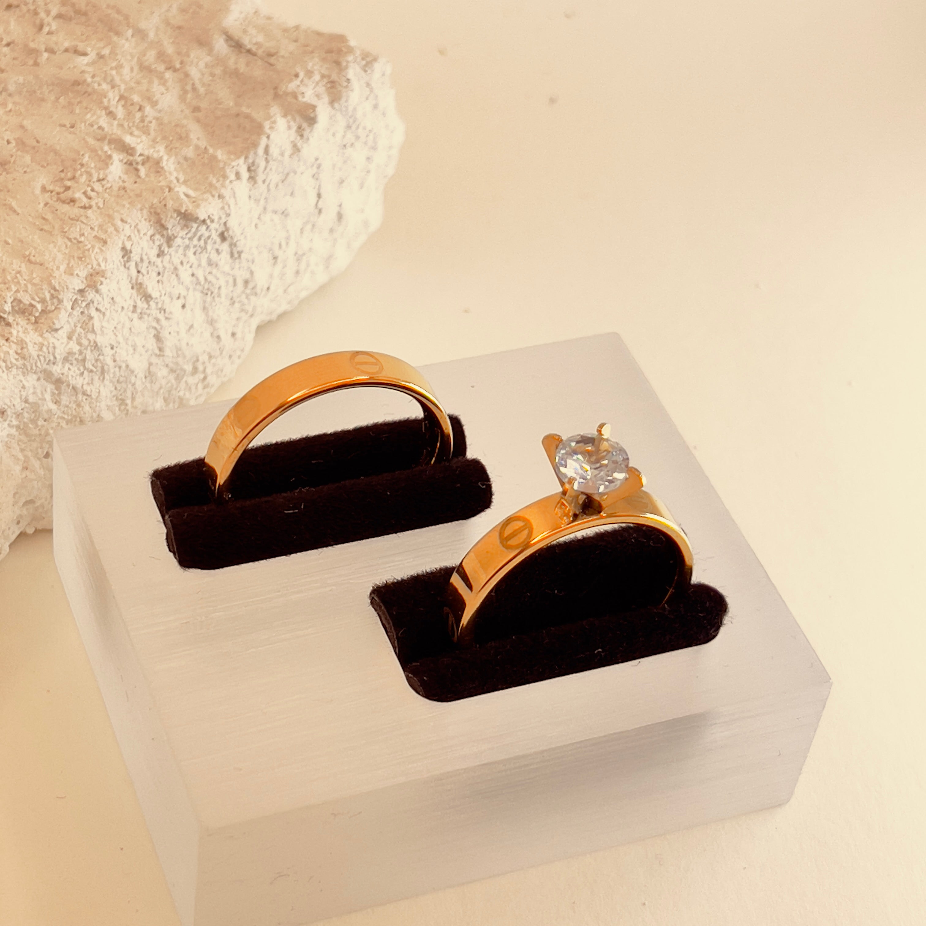 Radiant Zircon Duo - Solitaire