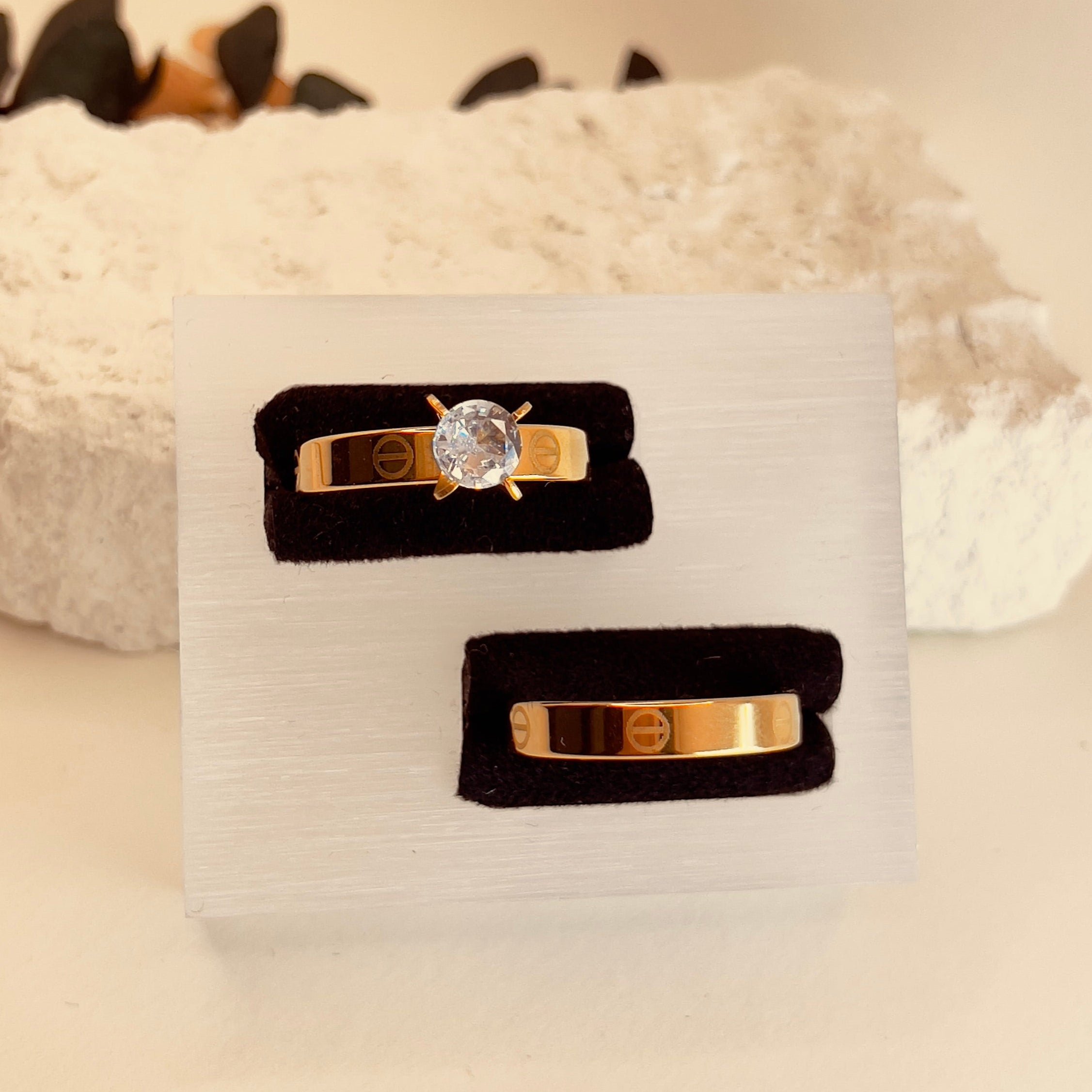 Radiant Zircon Duo - Solitaire