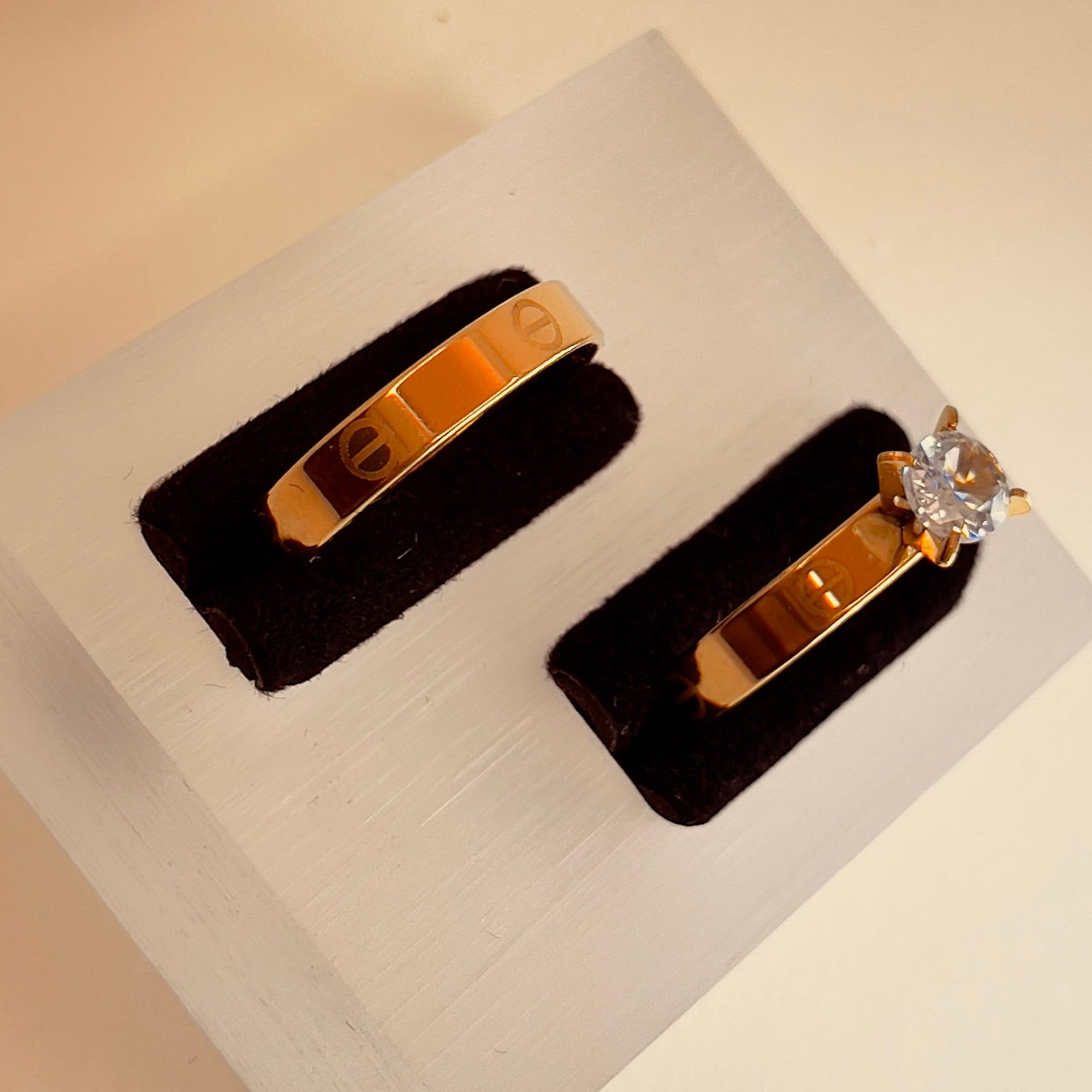 Radiant Zircon Duo - Solitaire