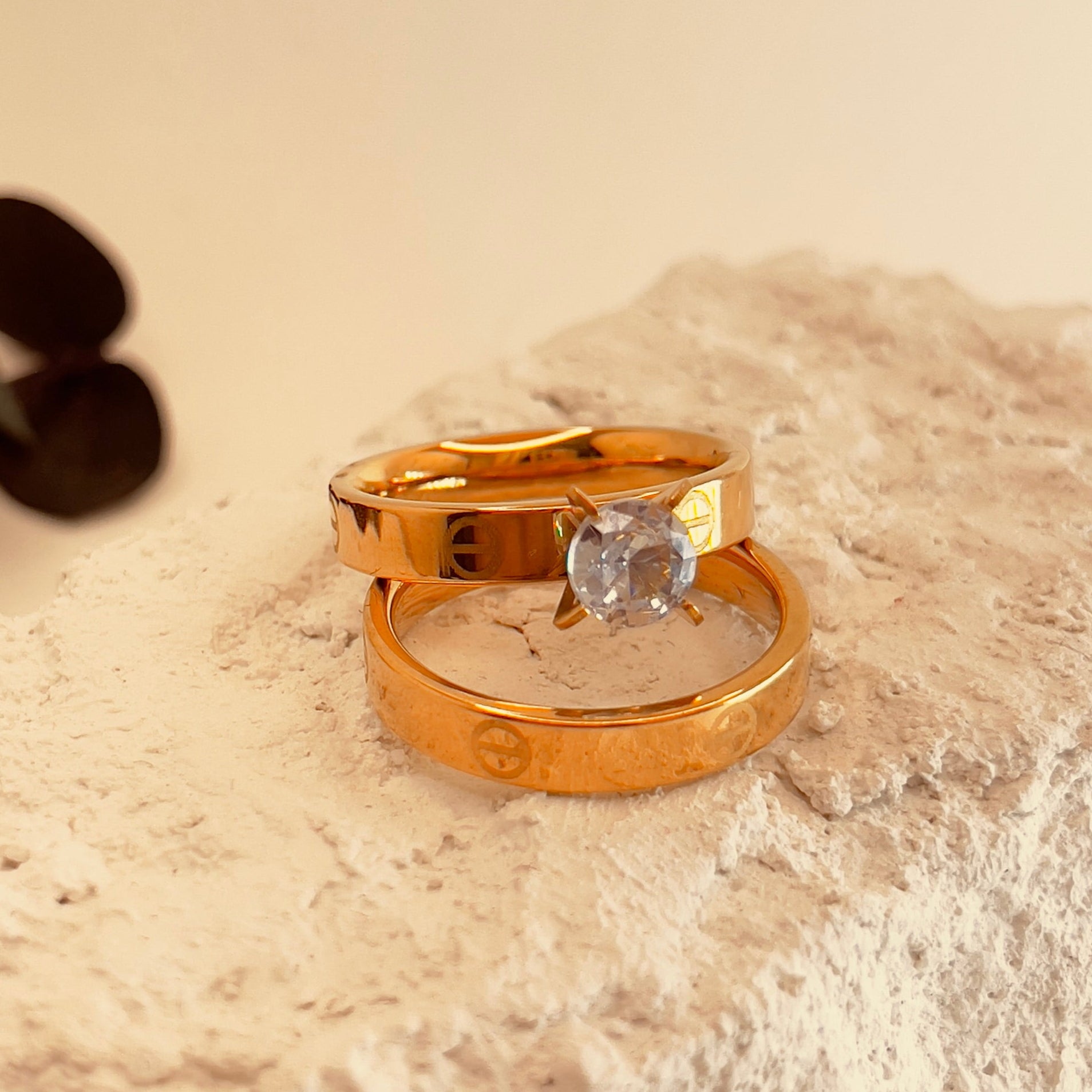 Radiant Zircon Duo - Solitaire