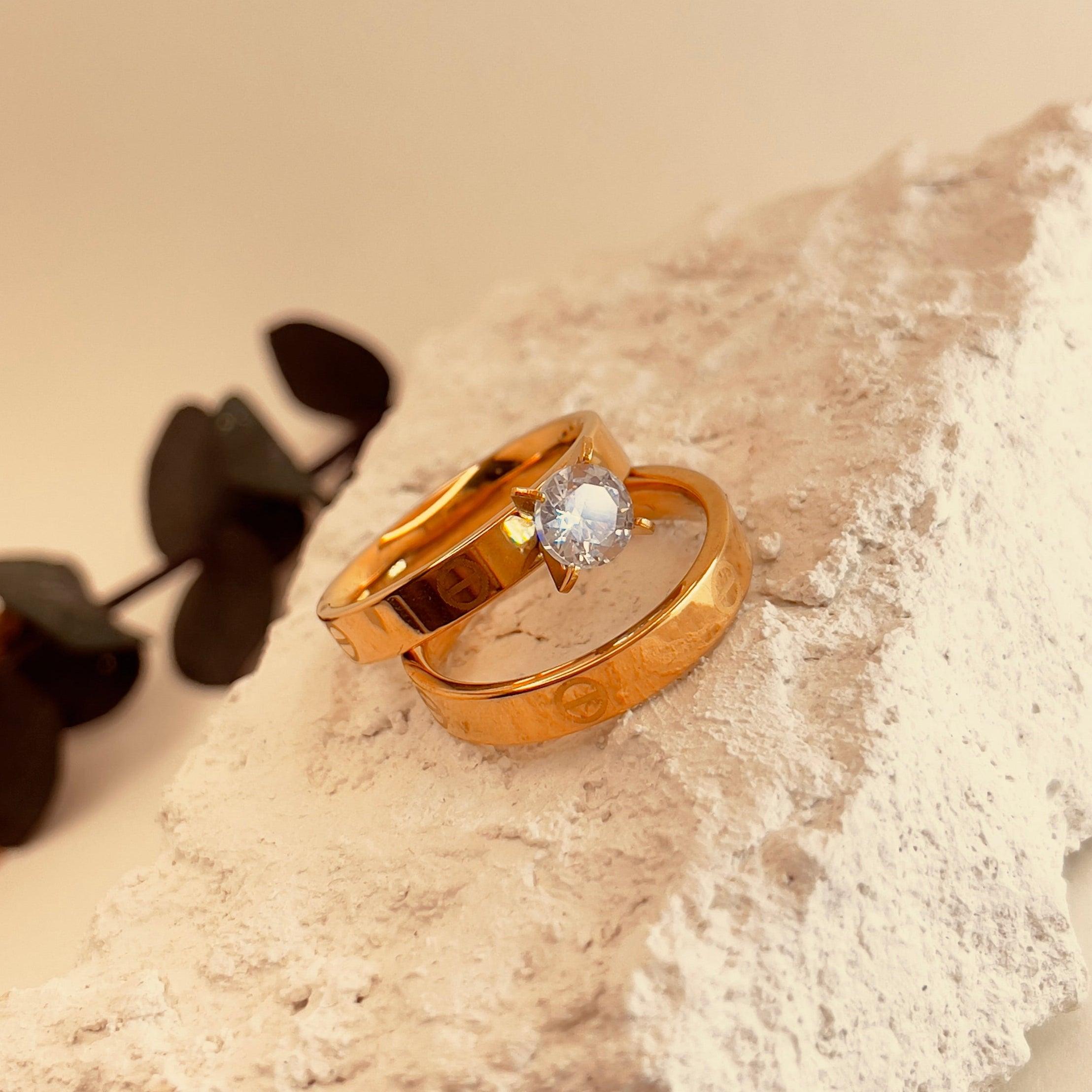 Radiant Zircon Duo - Solitaire