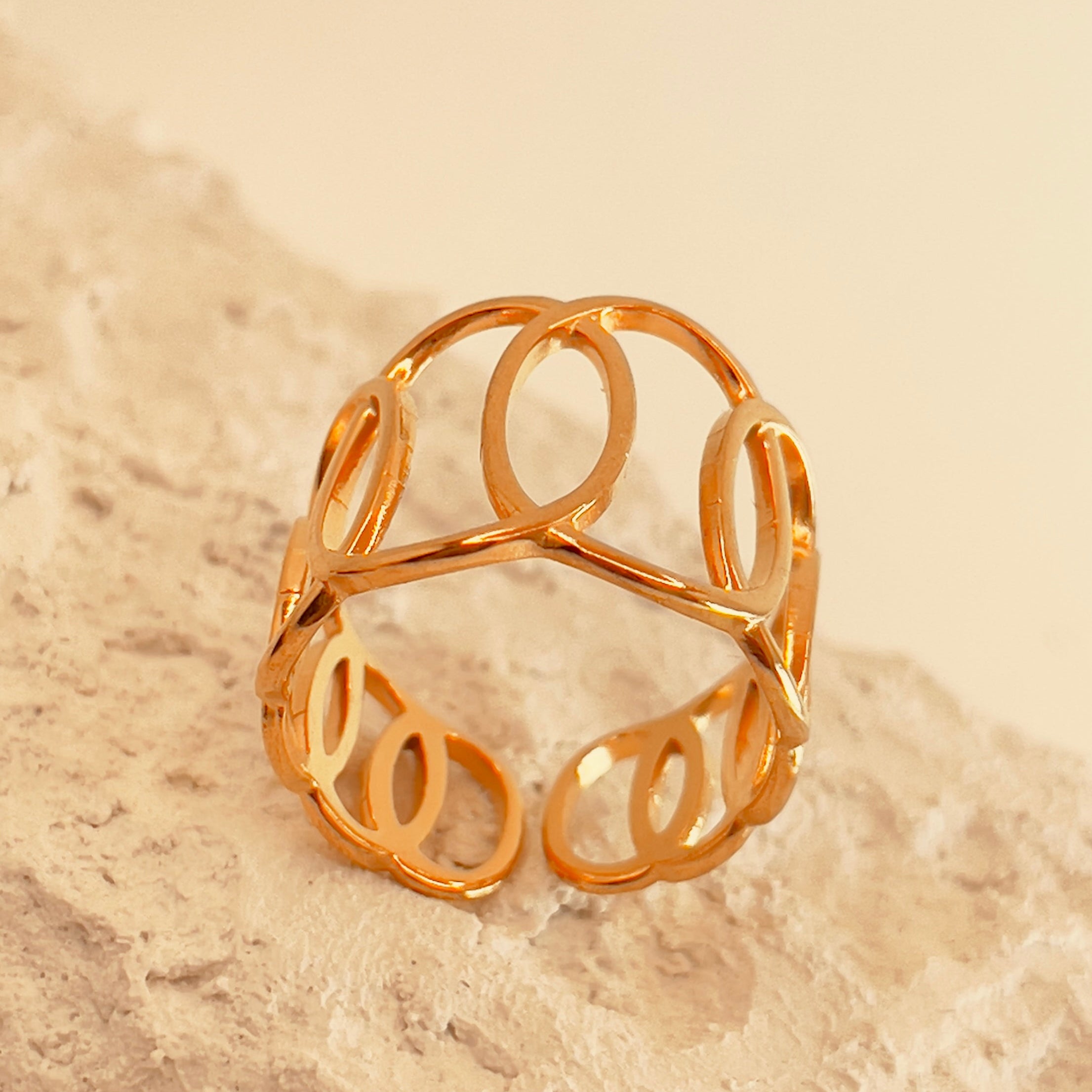 Retro Style Spiral Ring
