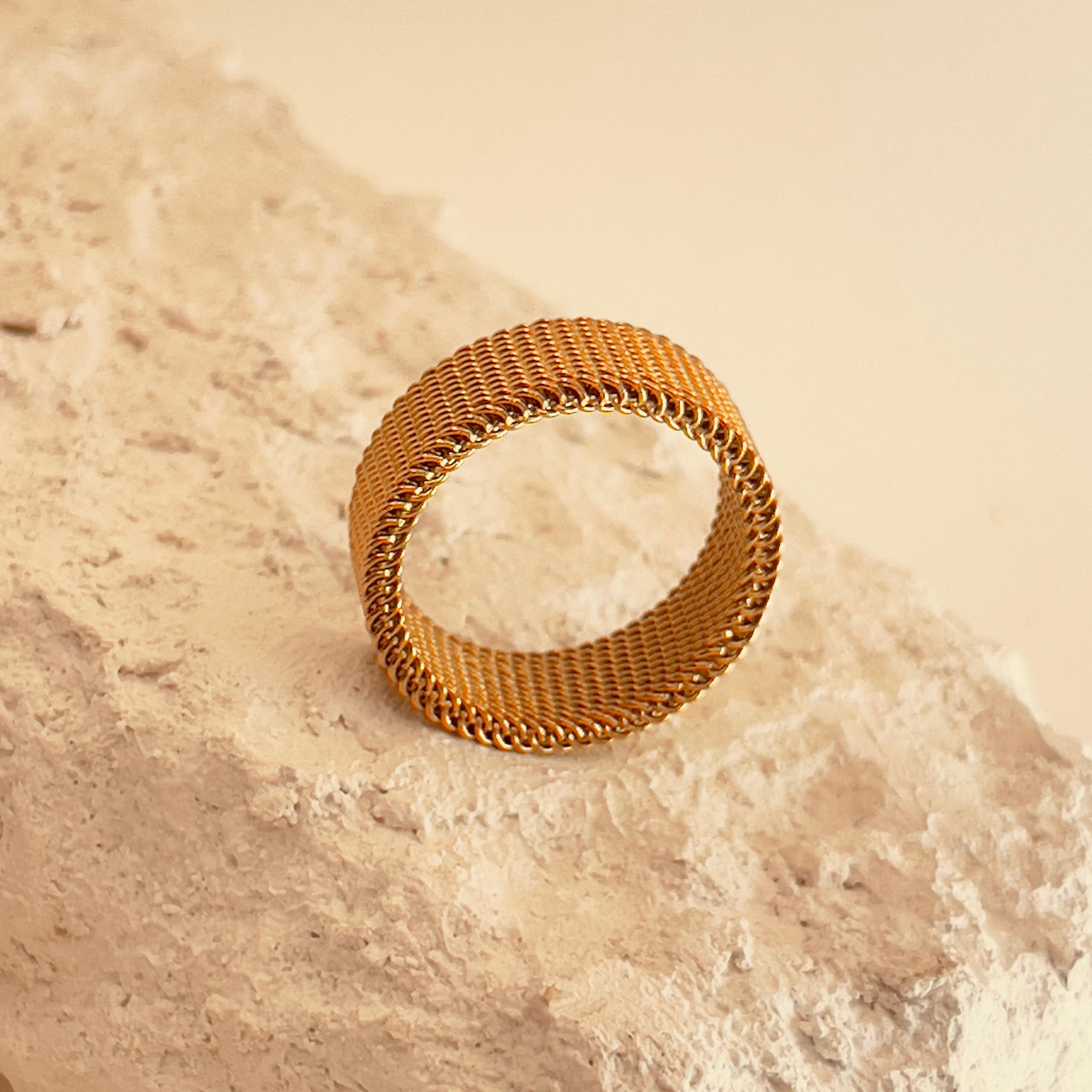 Jersey Ring 18k Gold Plated