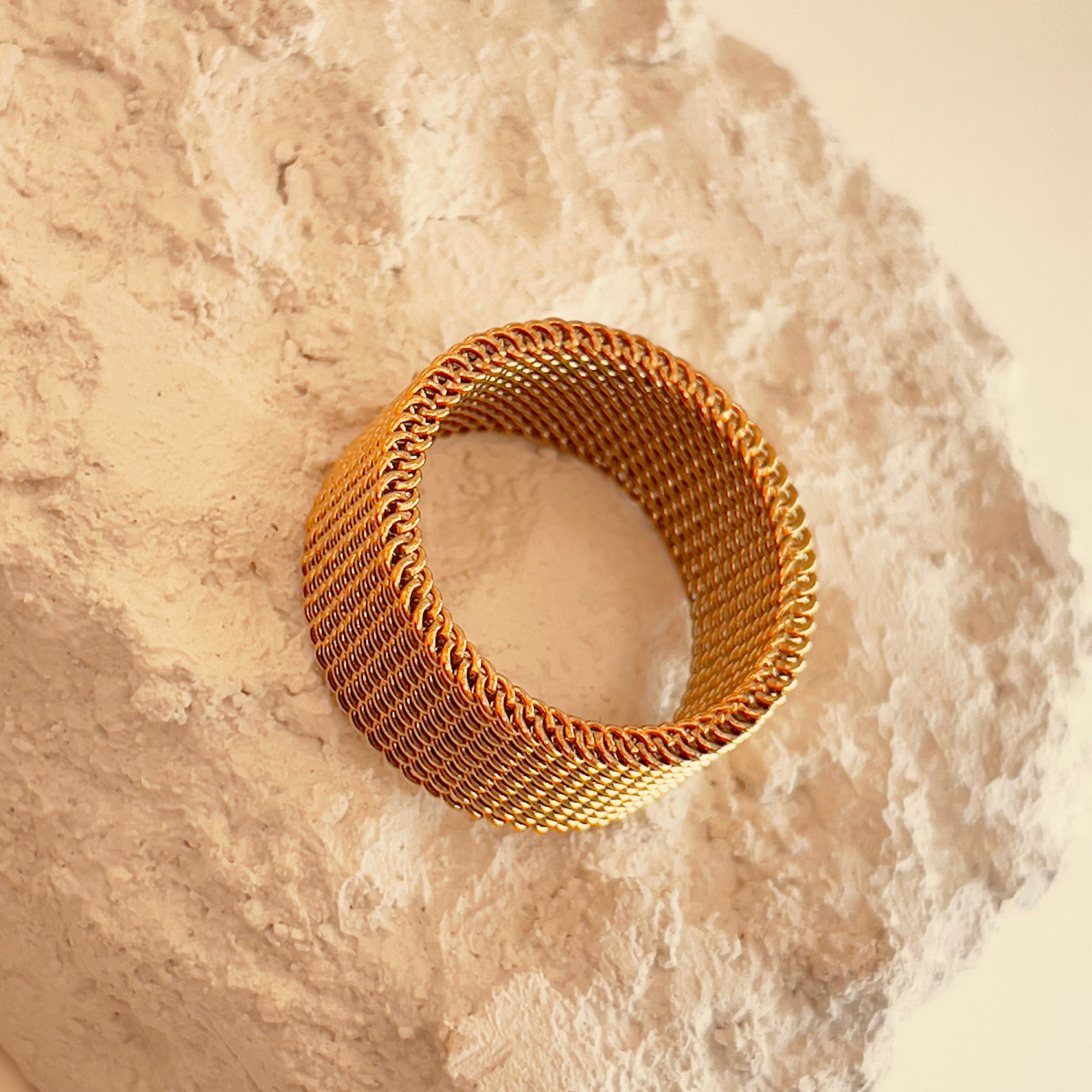 Jersey Ring 18k Gold Plated