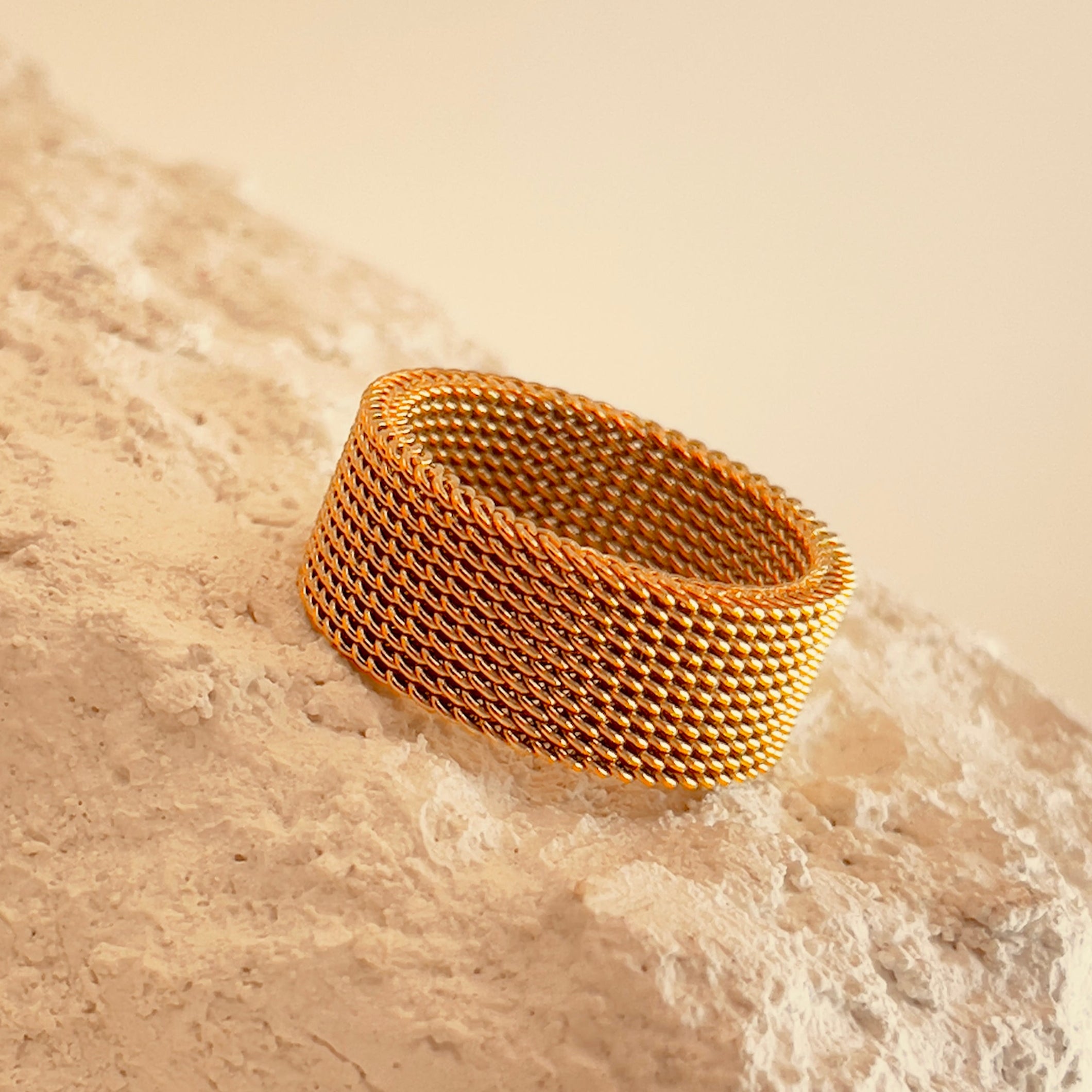 Jersey Ring 18k Gold Plated