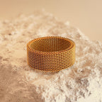 Jersey Ring 18k Gold Plated