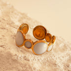 Retro Pearl Round Ring