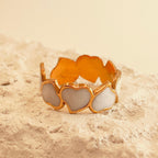 Retro Pearl Heart Ring