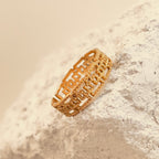 Cubic Chain Open Ring