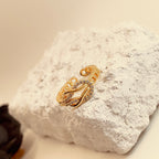 Criss-Cross Zircon Open Ring