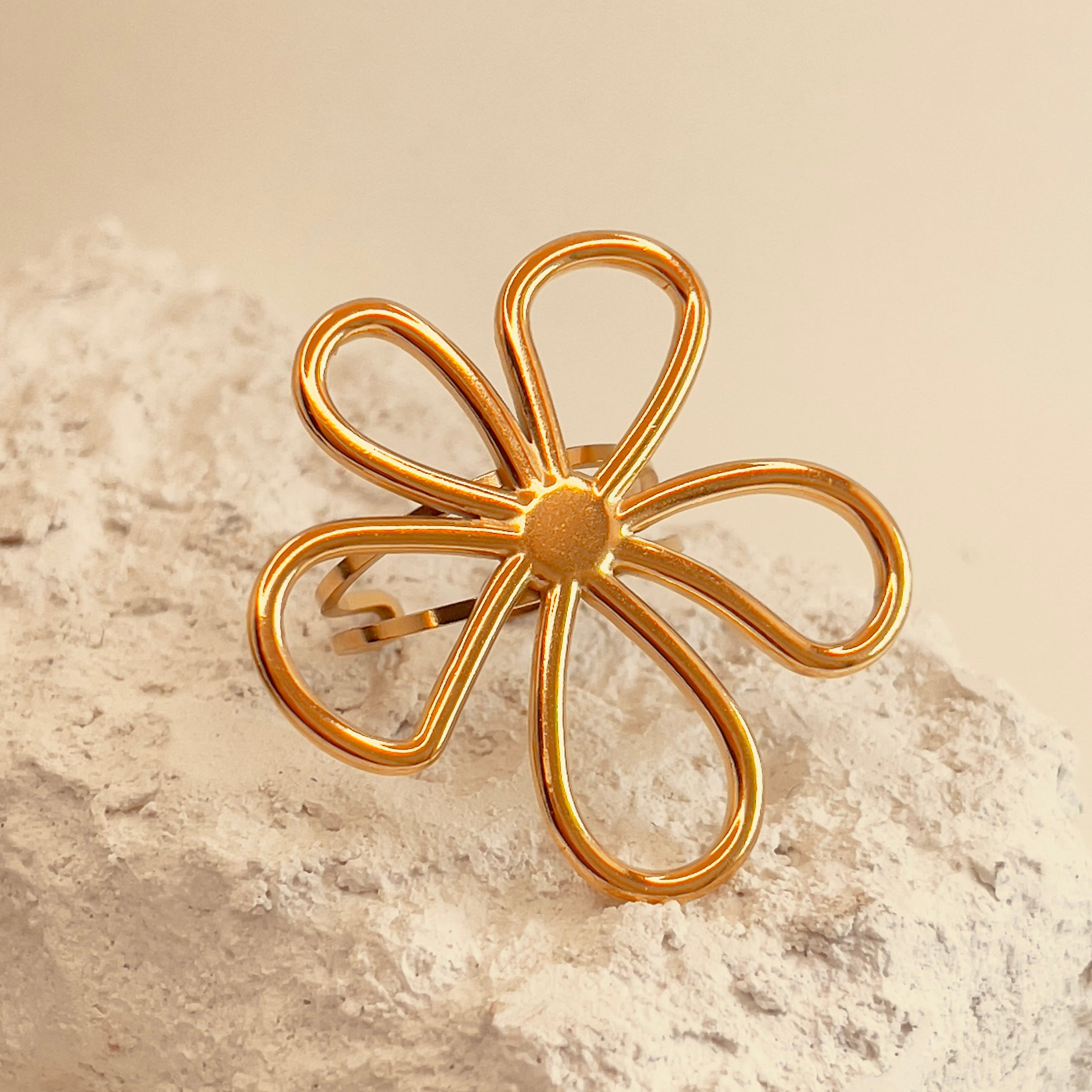 Daisy Titanium Open Ring