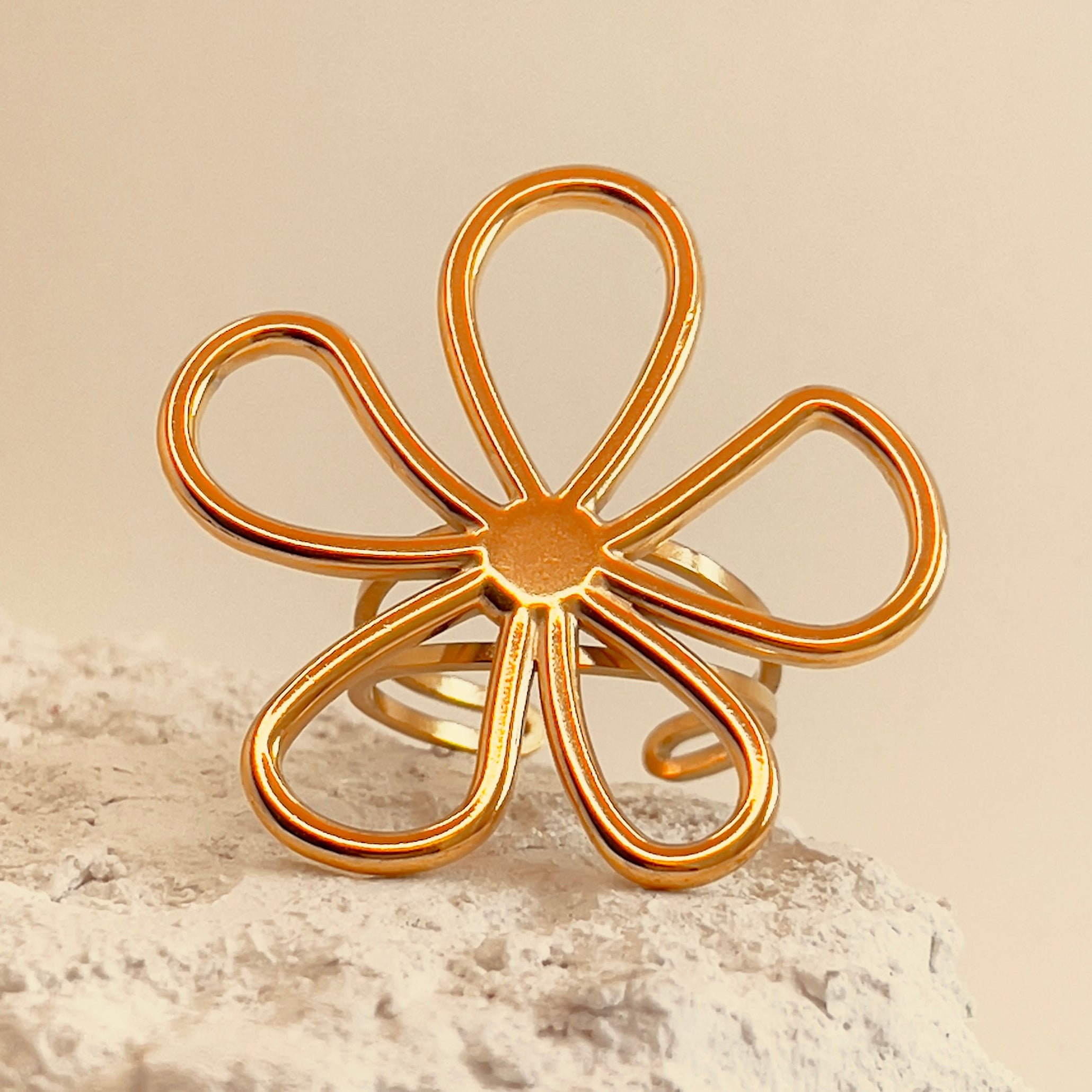 Daisy Titanium Open Ring