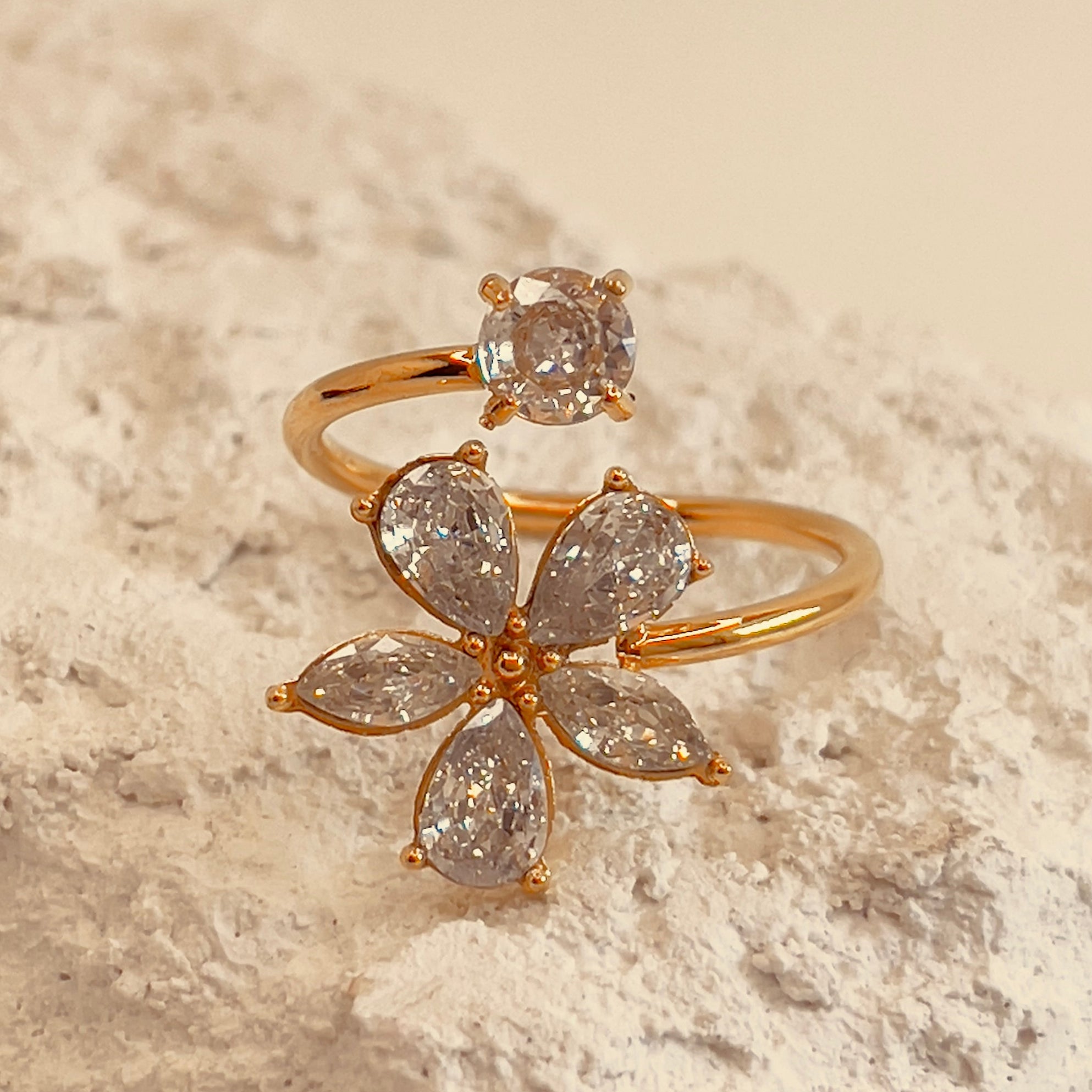 Zirconia Blossom RIng