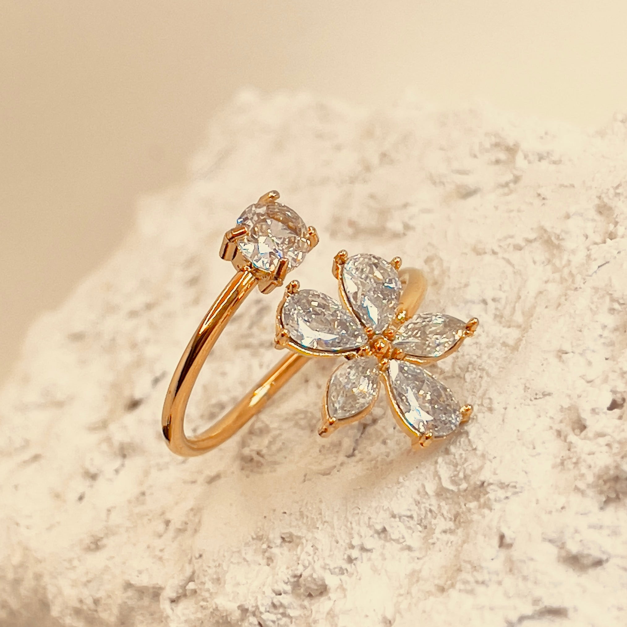 Zirconia Blossom RIng