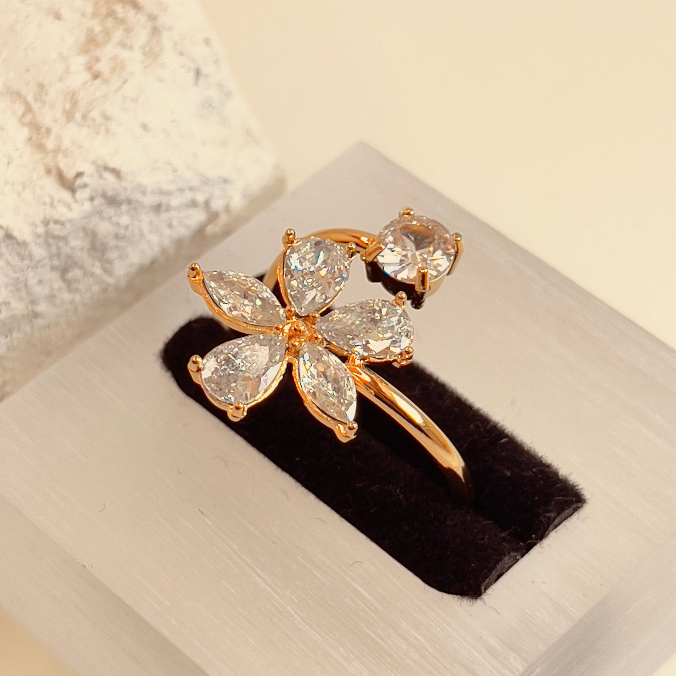 Zirconia Blossom RIng