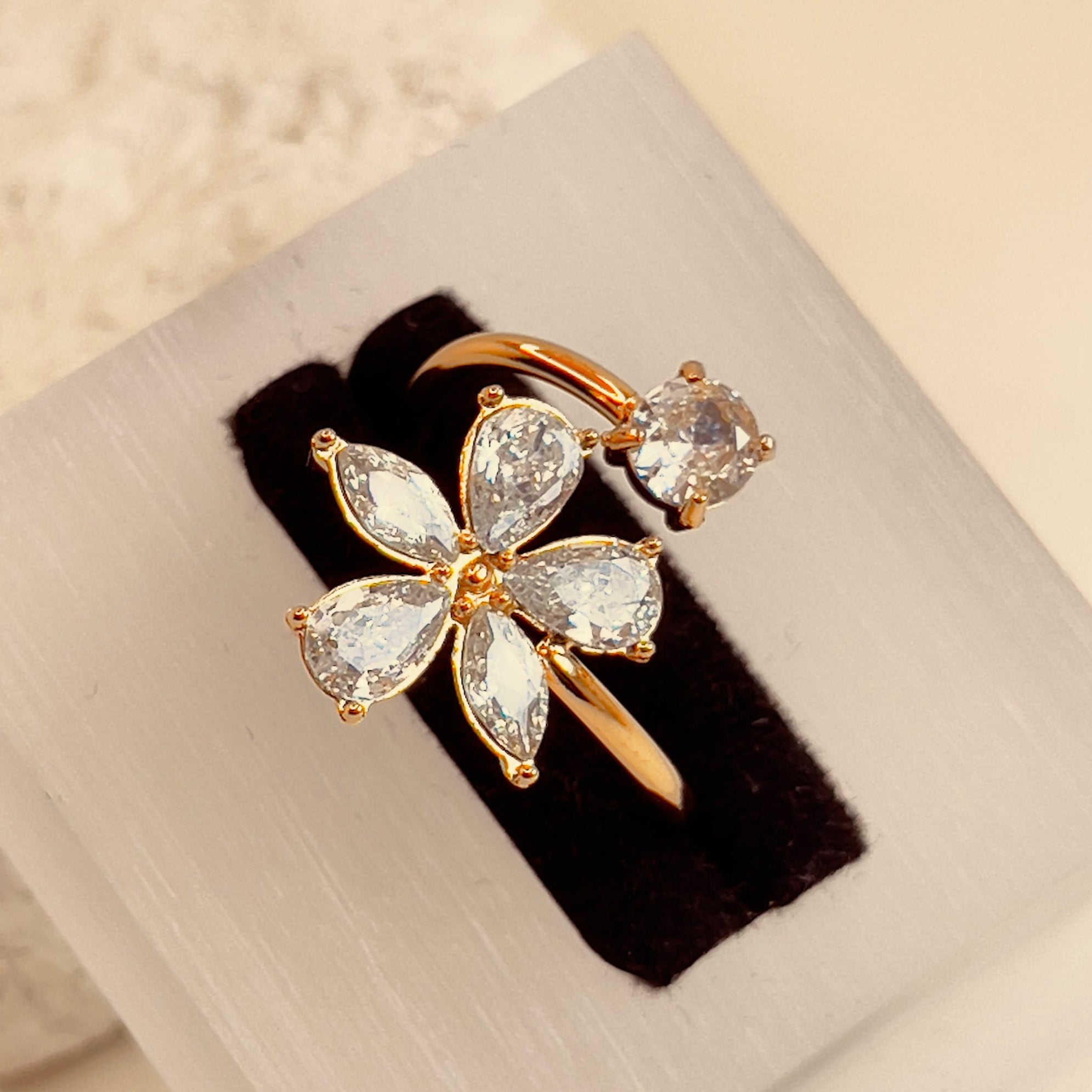 Zirconia Blossom RIng