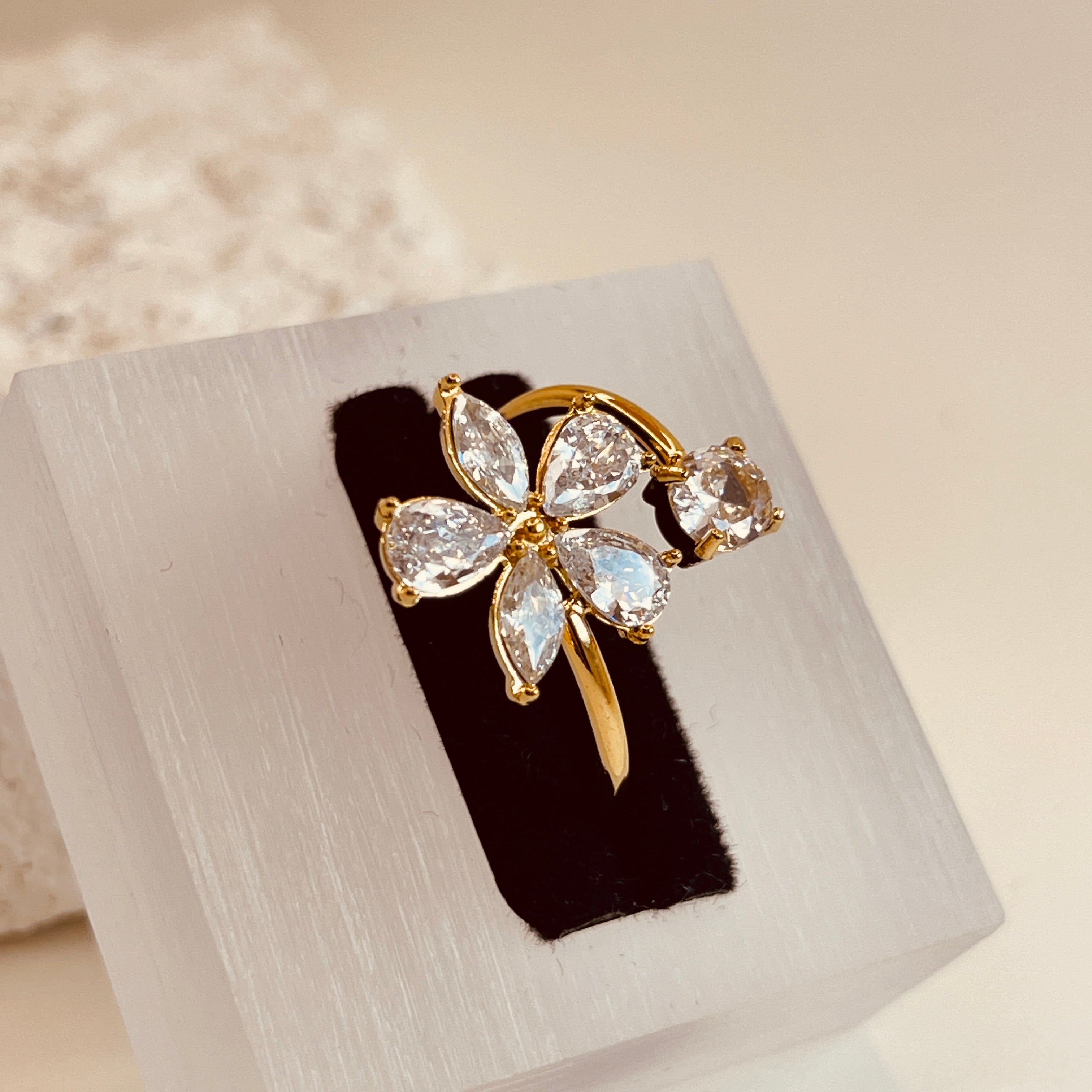 Zirconia Blossom RIng