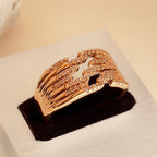 Multi Line Zirconia Ring