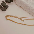 IG Style layered Necklace 18K Gold
