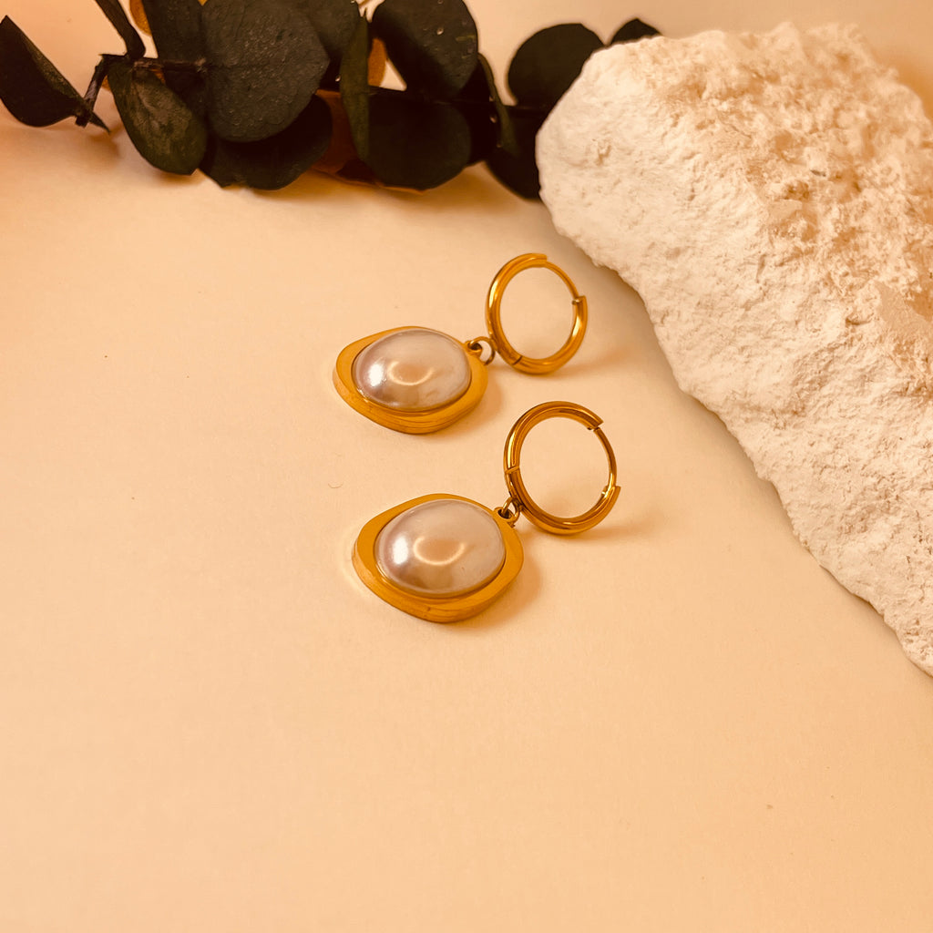 Bean Pearl Earrings