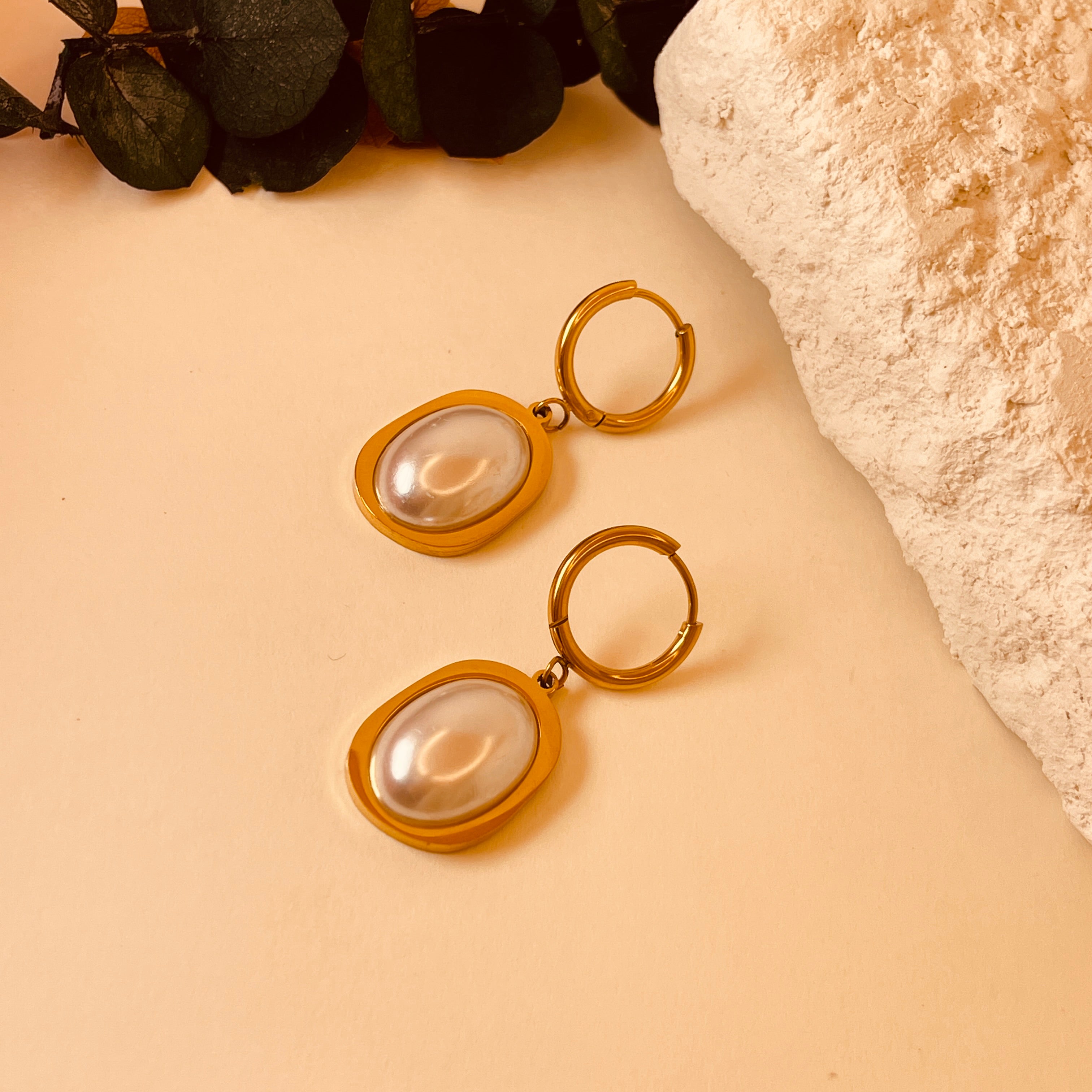 Bean Pearl Earrings