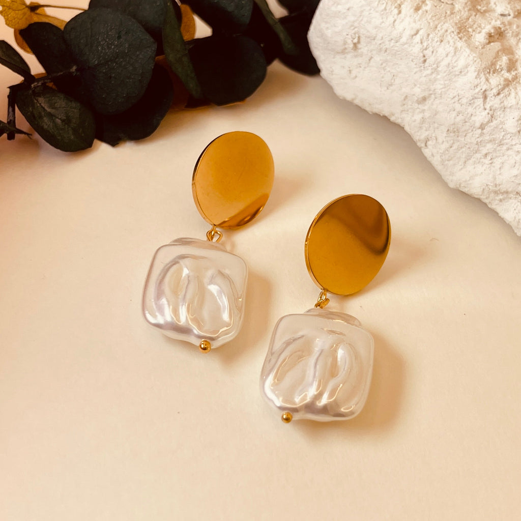 Imitation Pearl Studs