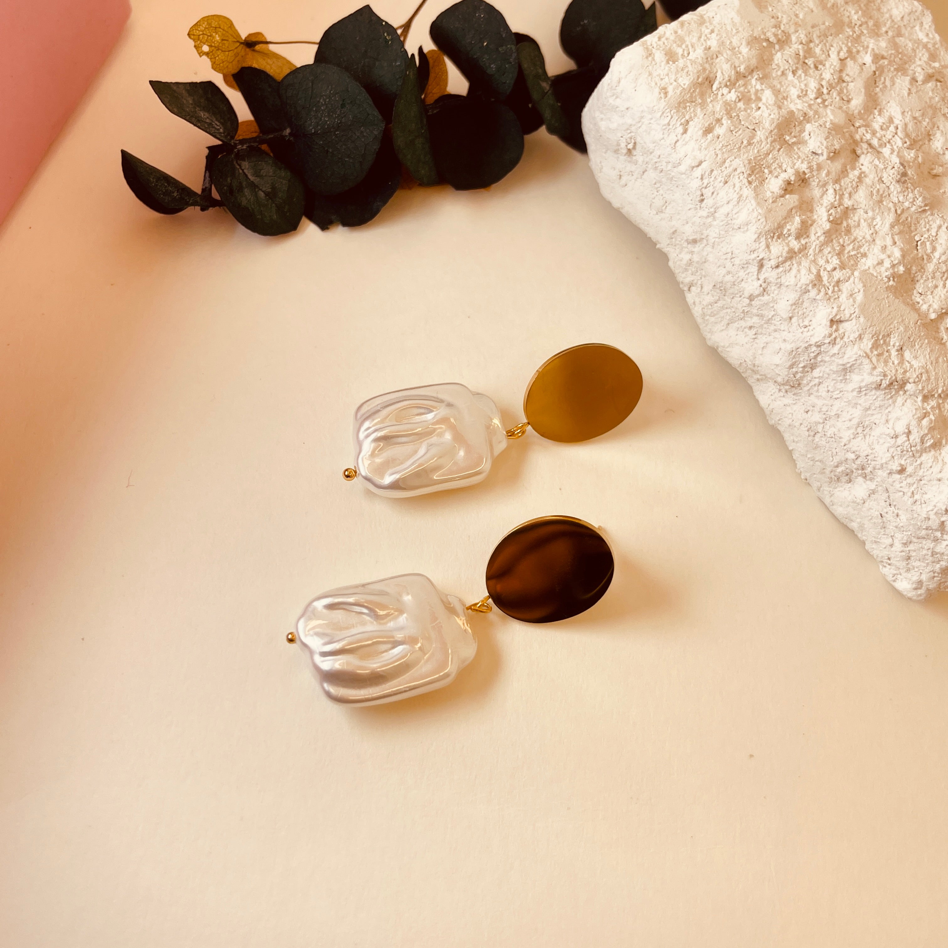 Imitation Pearl Studs