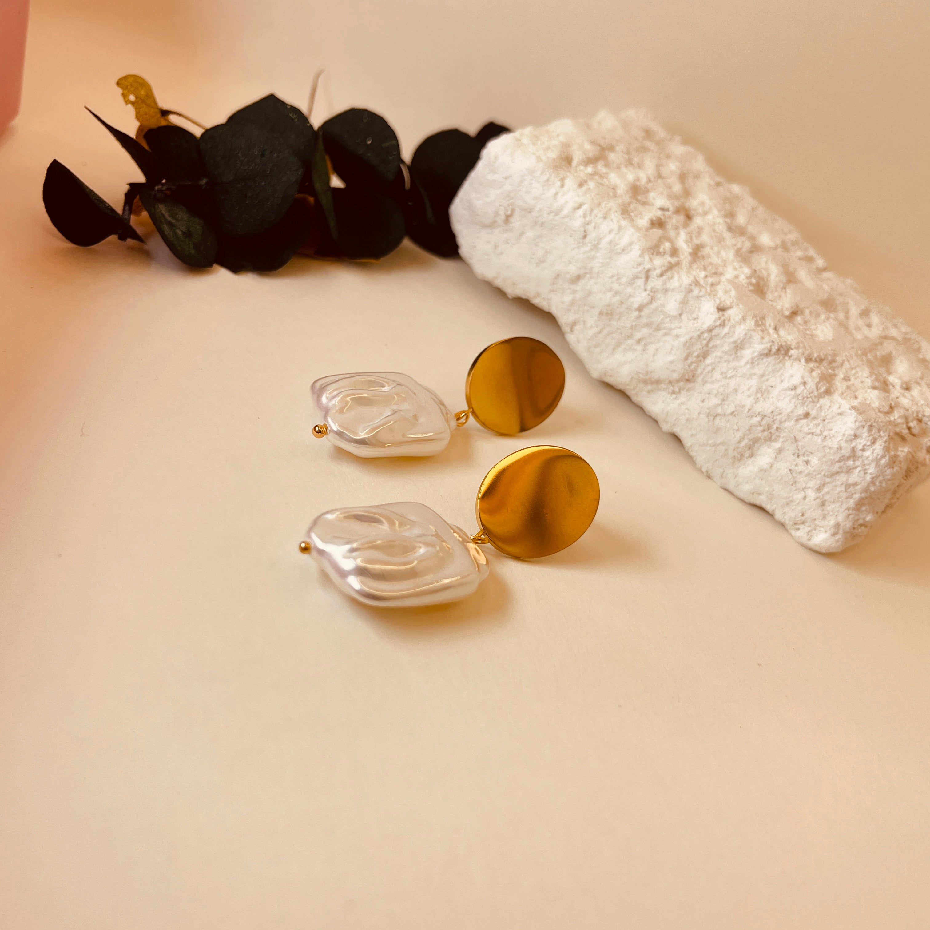 Imitation Pearl Studs