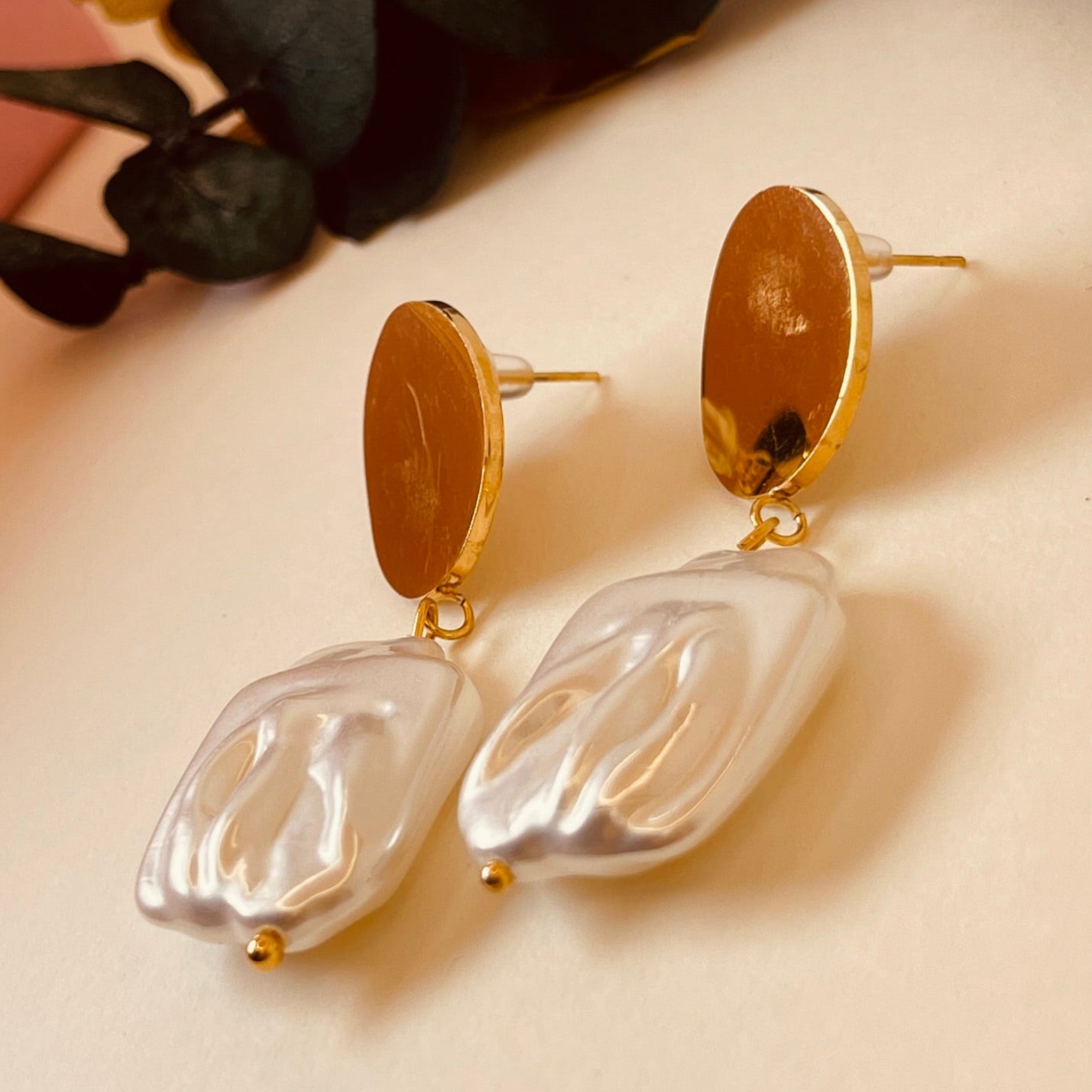 Imitation Pearl Studs