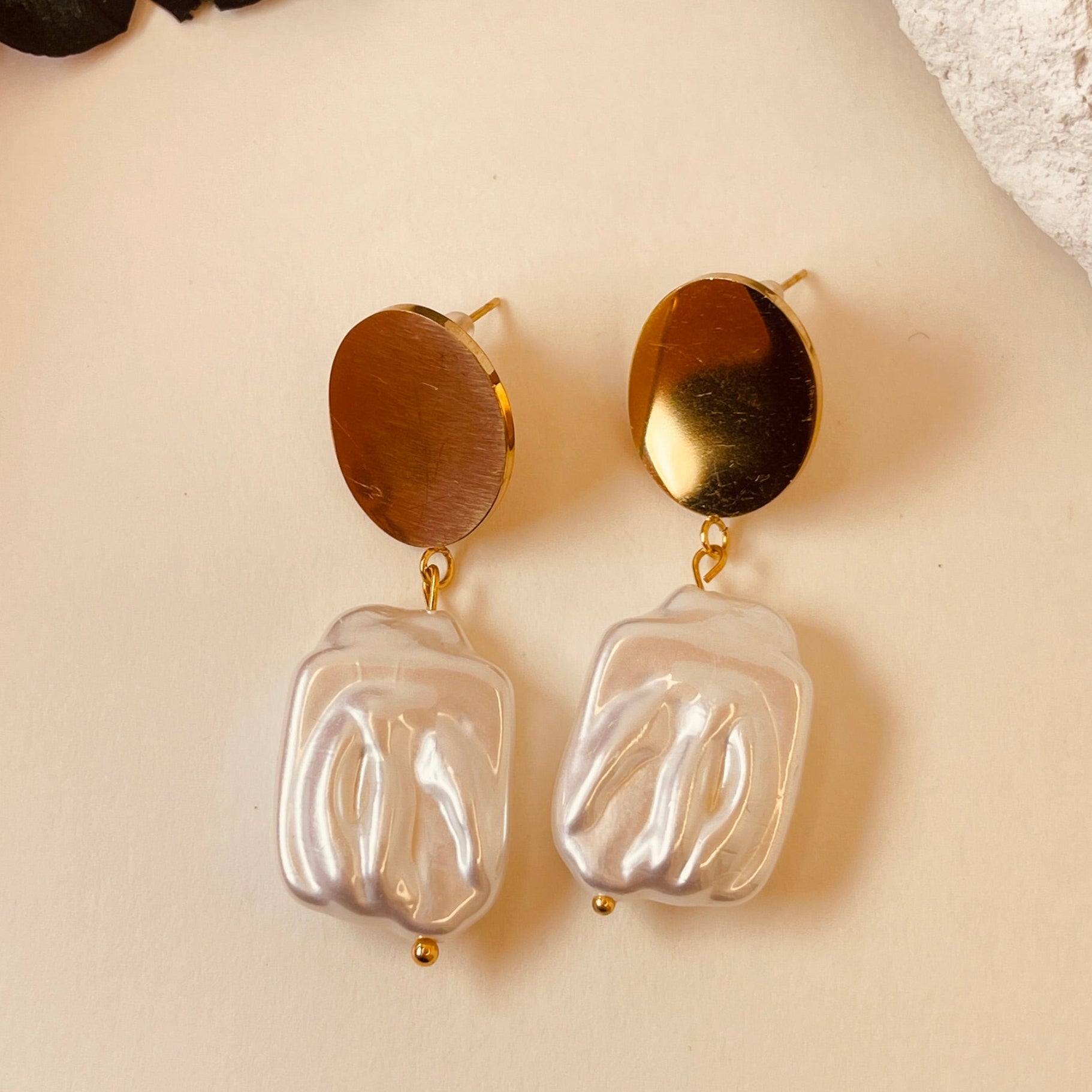 Imitation Pearl Studs