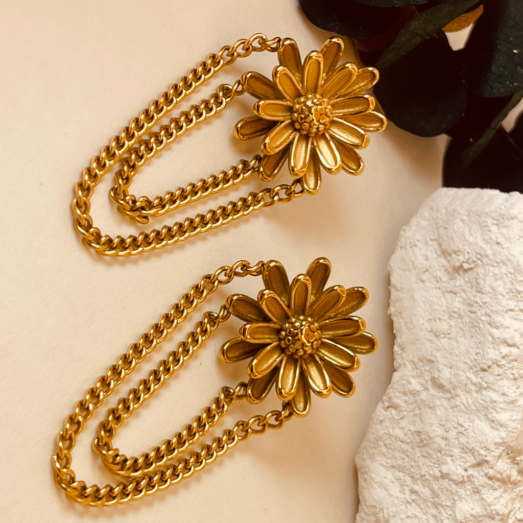 Flower chain Drop Earring