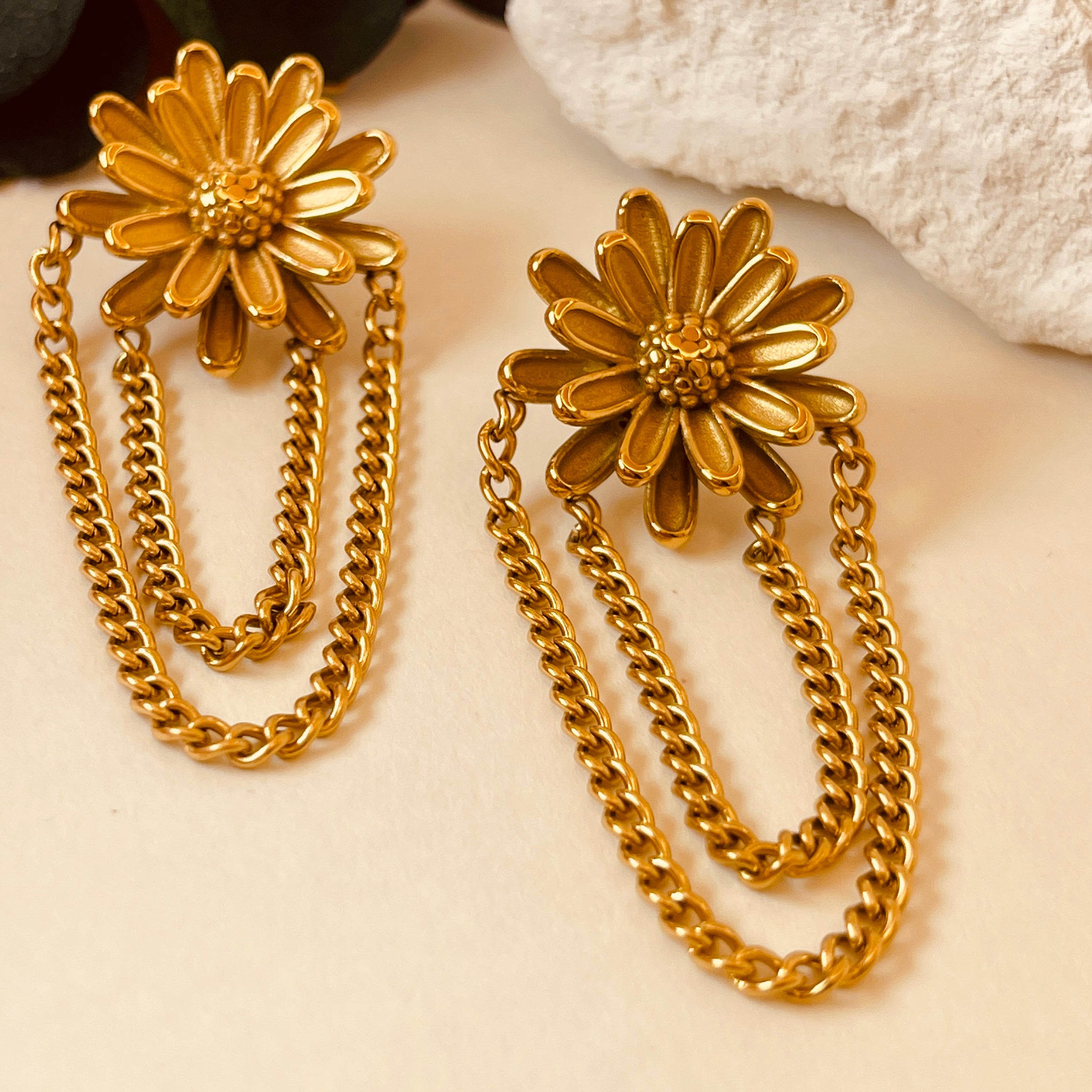 Flower chain Drop Earring