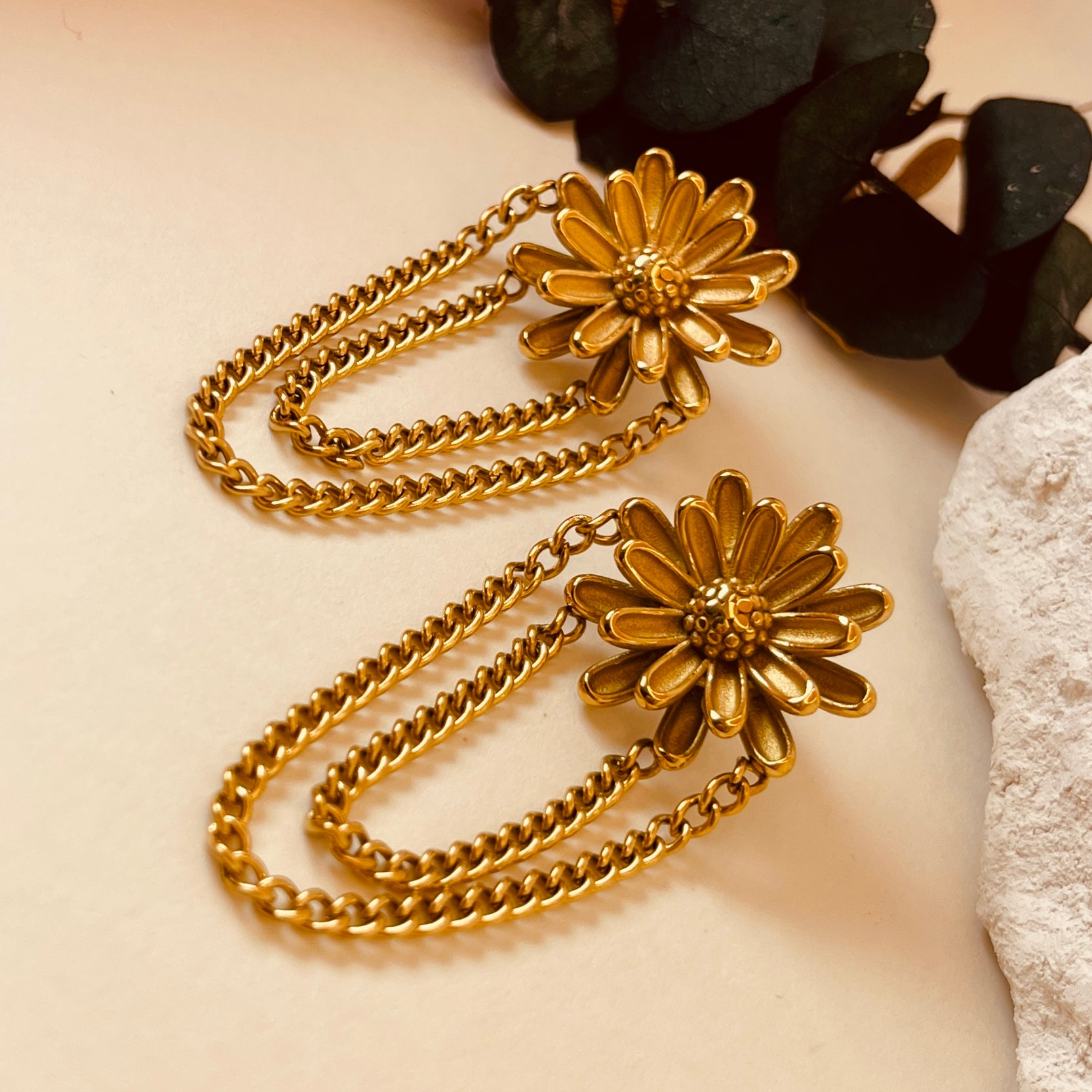 Flower chain Drop Earring
