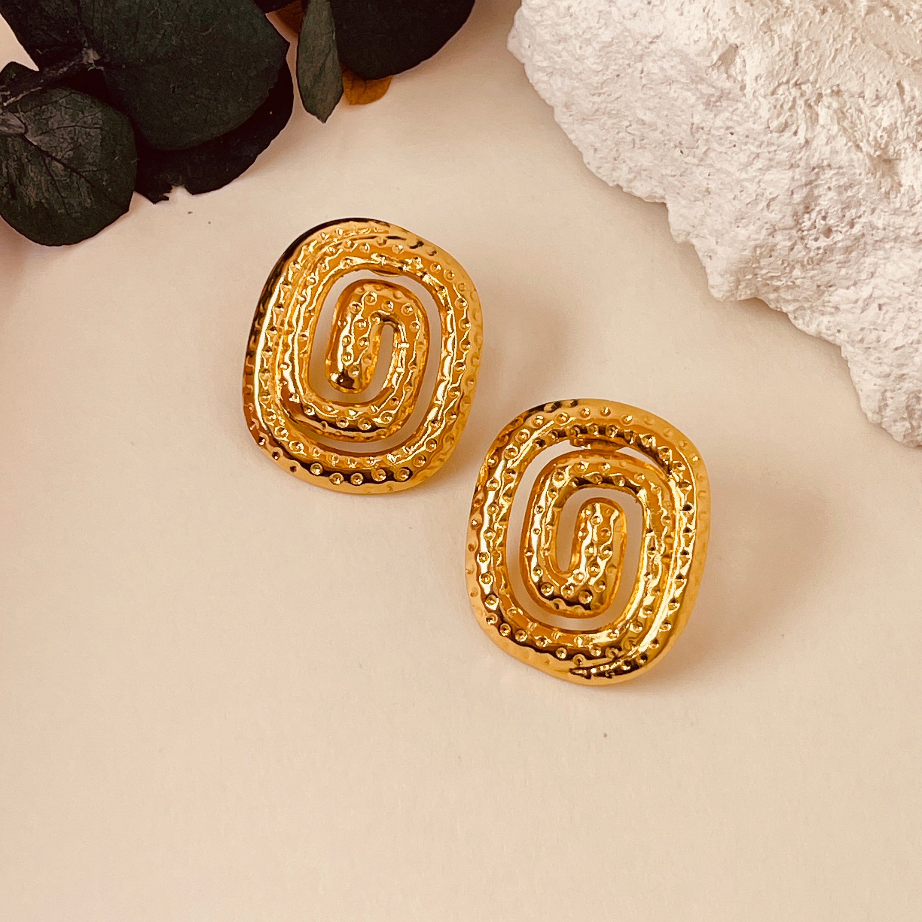 Twist Spiral Studs