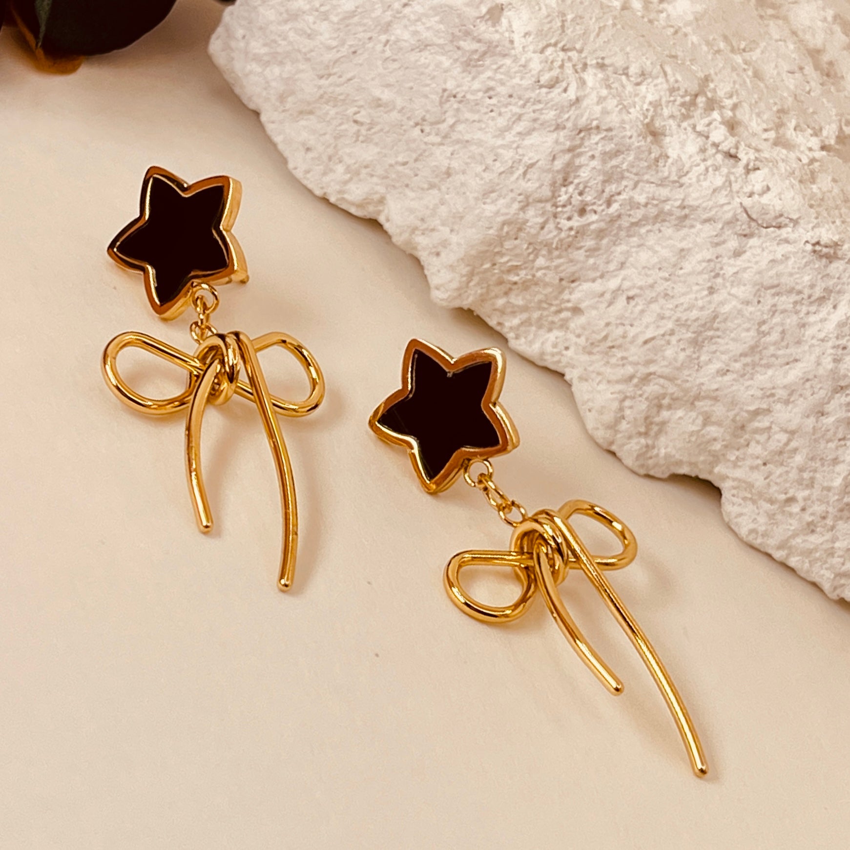 Princess Star Bow Knot Earrings