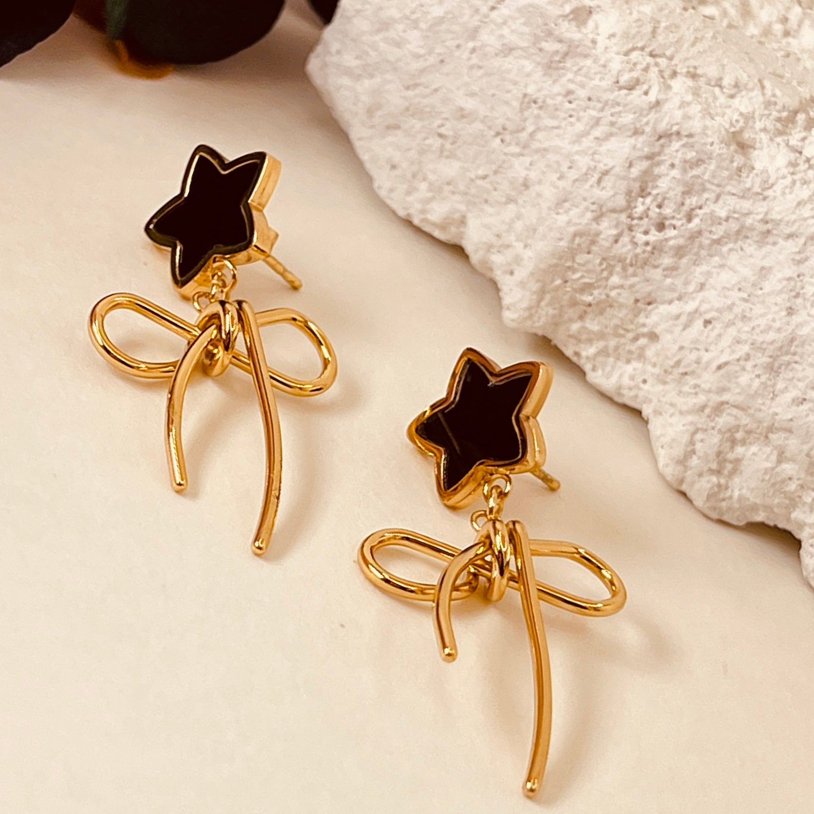 Princess Star Bow Knot Earrings